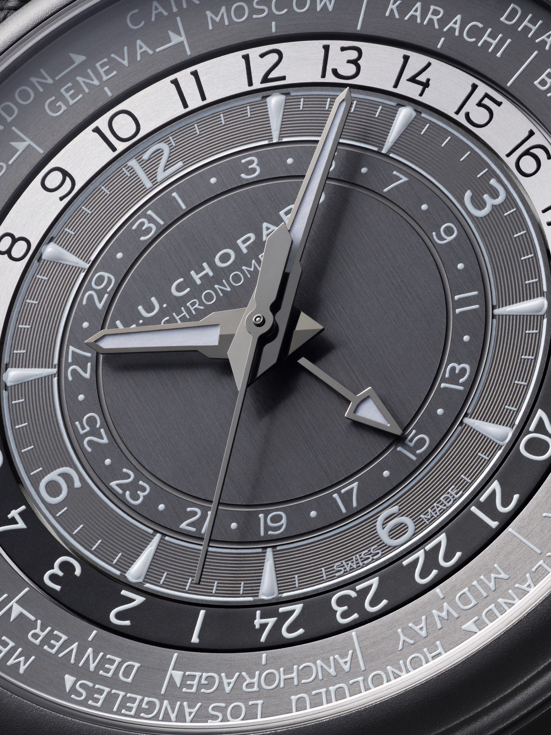 Chopard L.U.C Time Traveler One Black 168574-3008 Replica 6