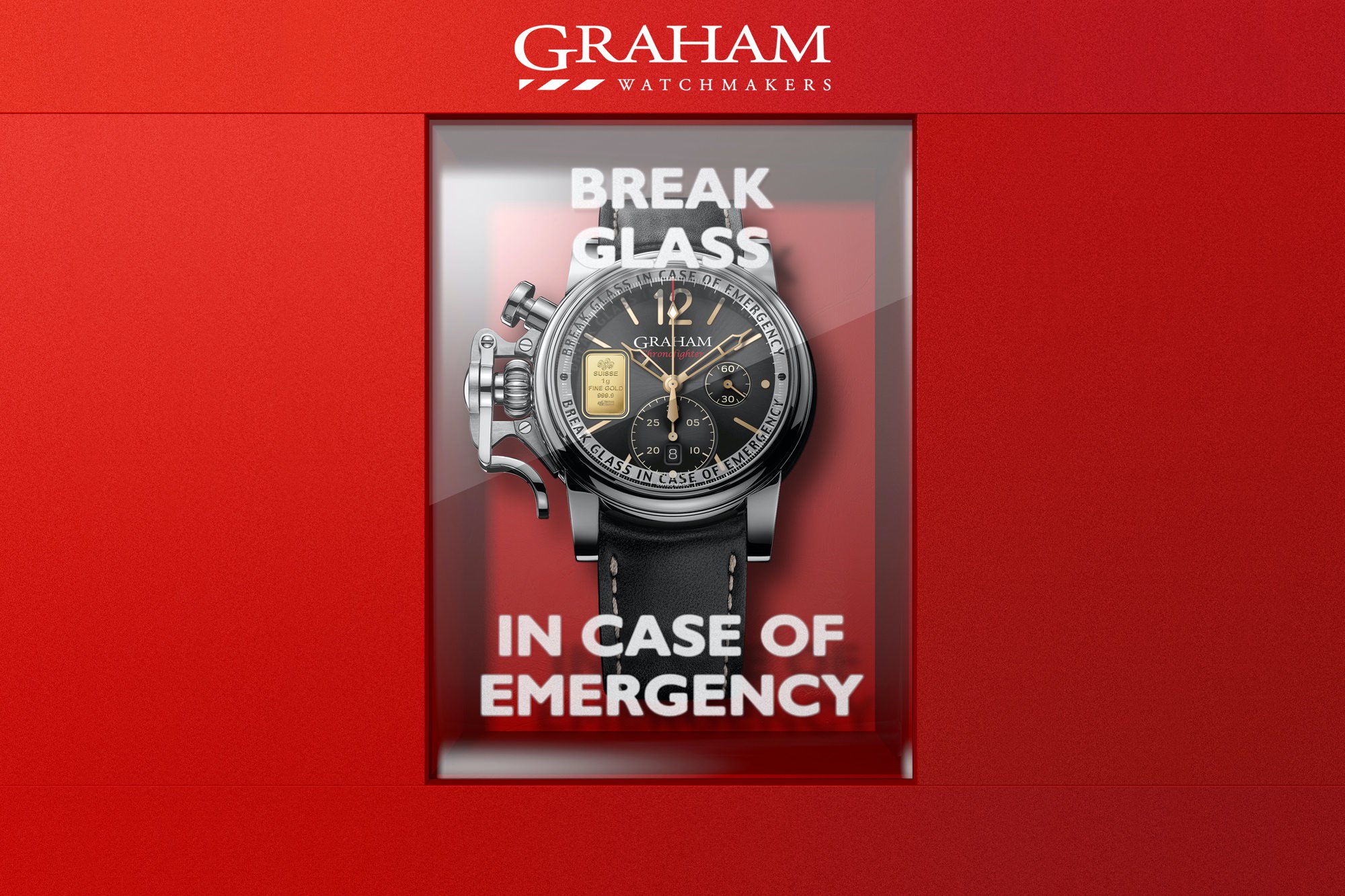 Graham Chronofighter Vintage Ltd – Emergency Gold 2CVAS.B35A Replica 6