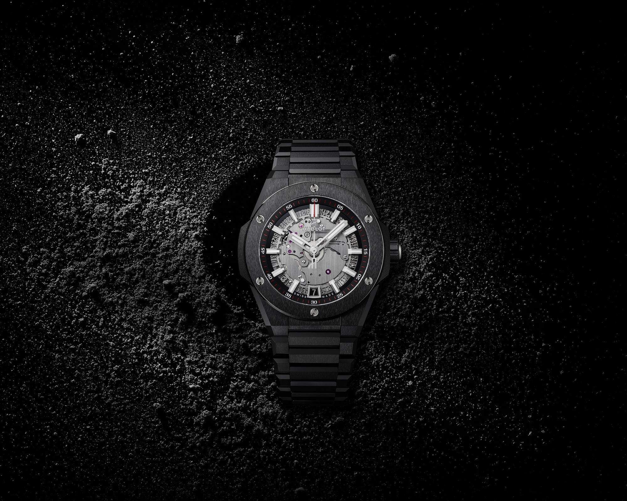 Hublot Big Bang Integrated Time Only Black Magic 456.CX.0170.CX Replica 6