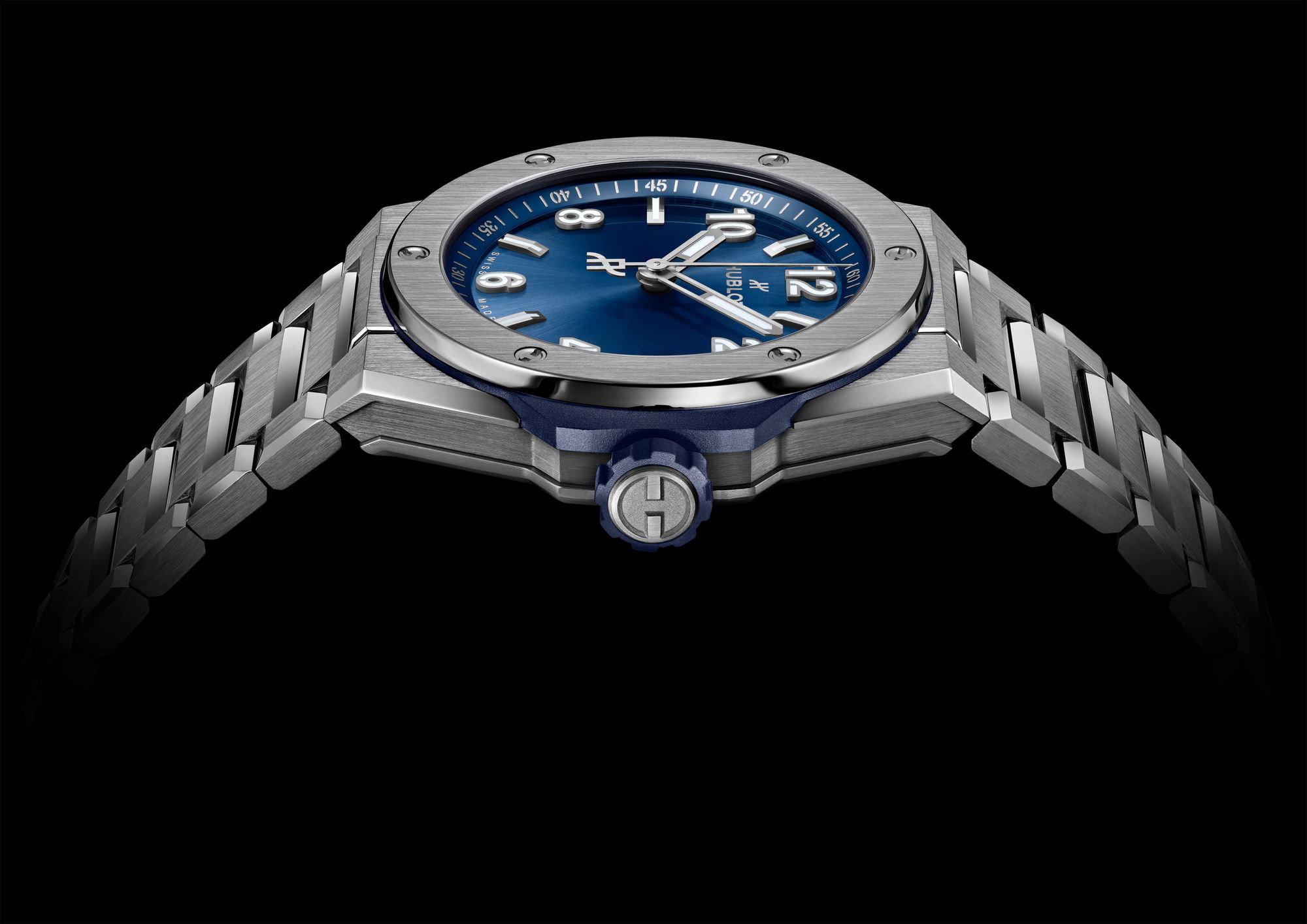 IMG_9081 Hublot Big Bang Integrated Time Only Titanium Blue 457.NX.7170.NX Replica 6