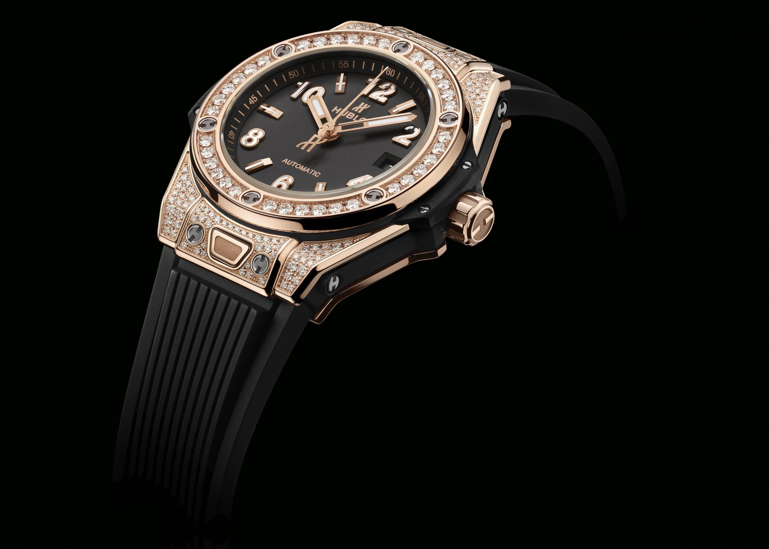 IMG_9081 Hublot Big Bang One Click King Gold Pave 33mm 485.OX.1180.RX.1604 Replica 6