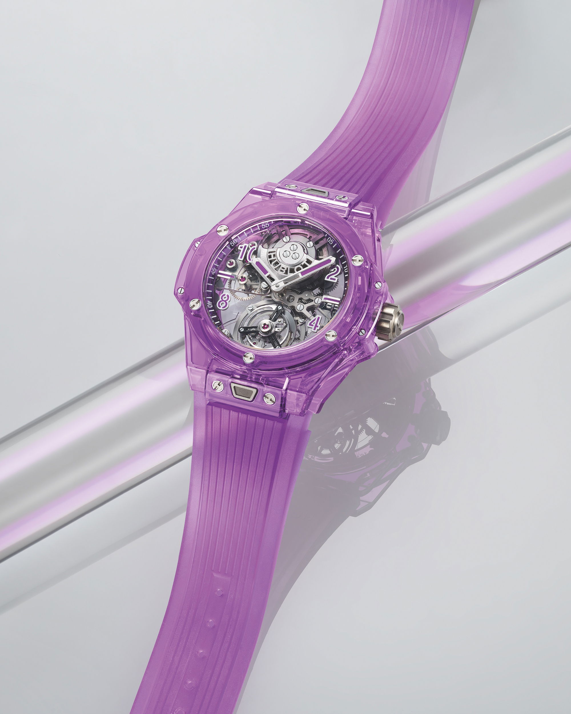 Hublot Big Bang Tourbillon Automatic Purple Sapphire 429.JM.0120.RT Replica 6