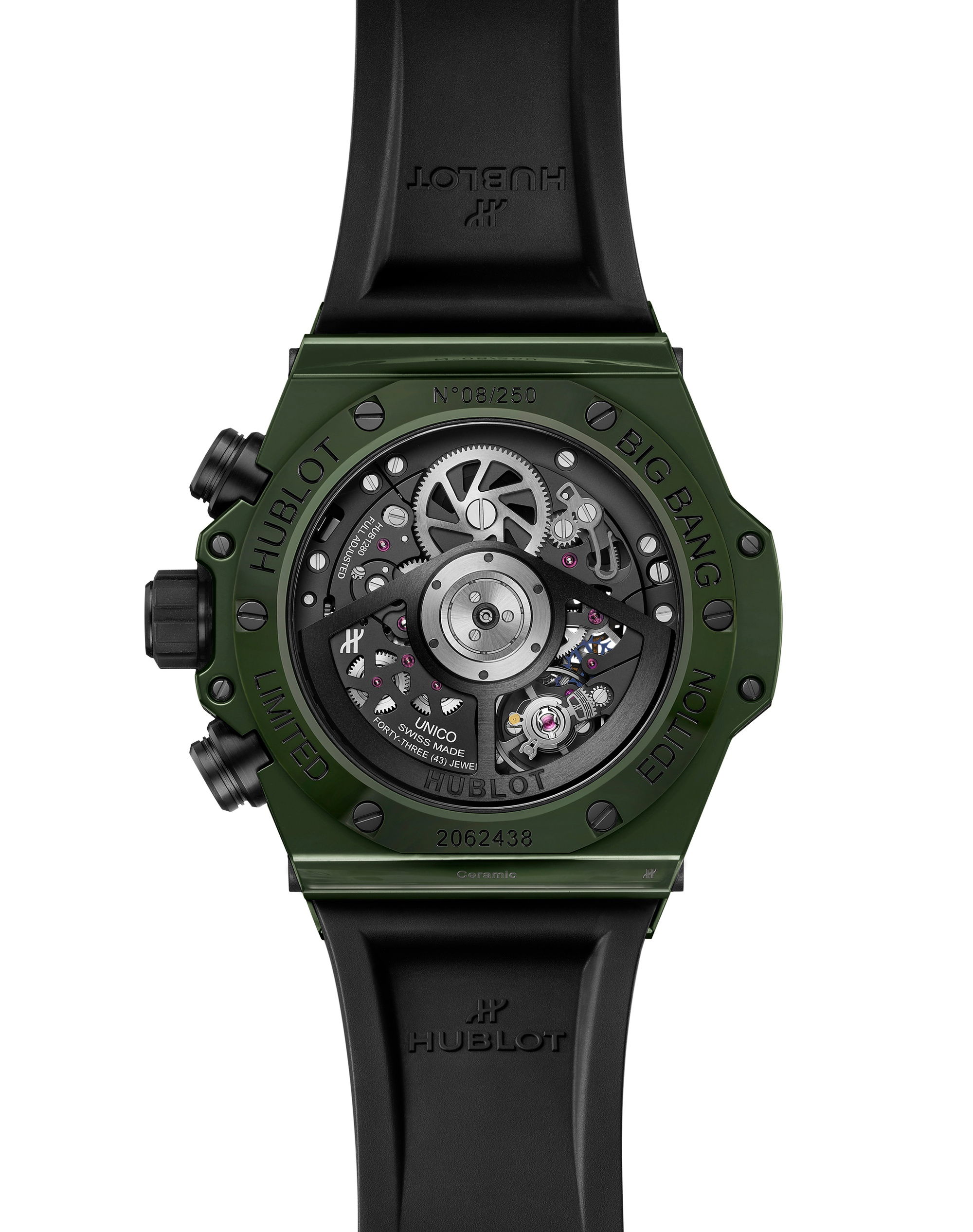 Hublot Big Bang Unico Dark Green Ceramic 442.GX.5210.RX Replica 6