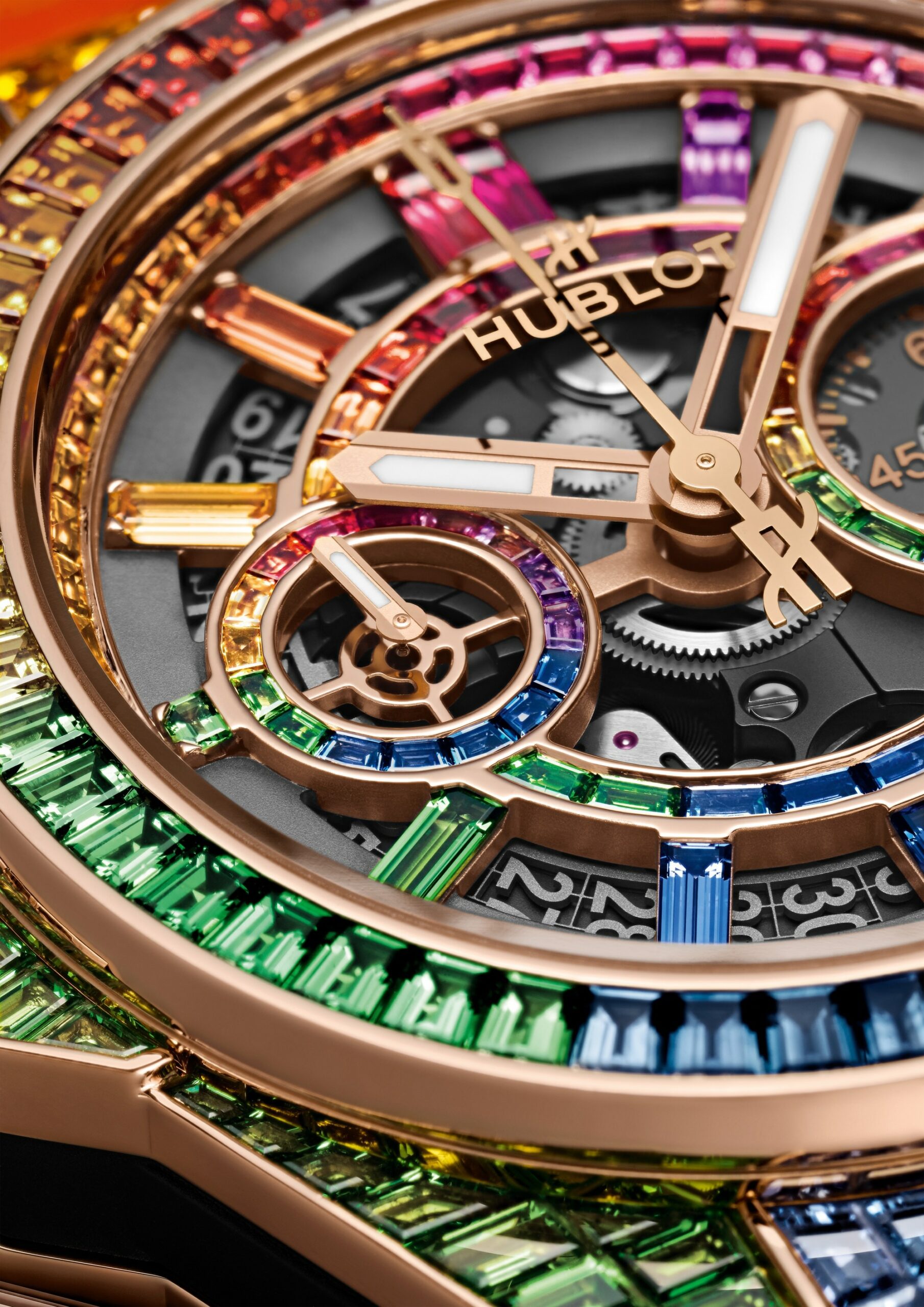 IMG_9081 Hublot Big Bang Unico High Jewellery King Gold Rainbow 421.OX.9099.LR.9999 Replica 6