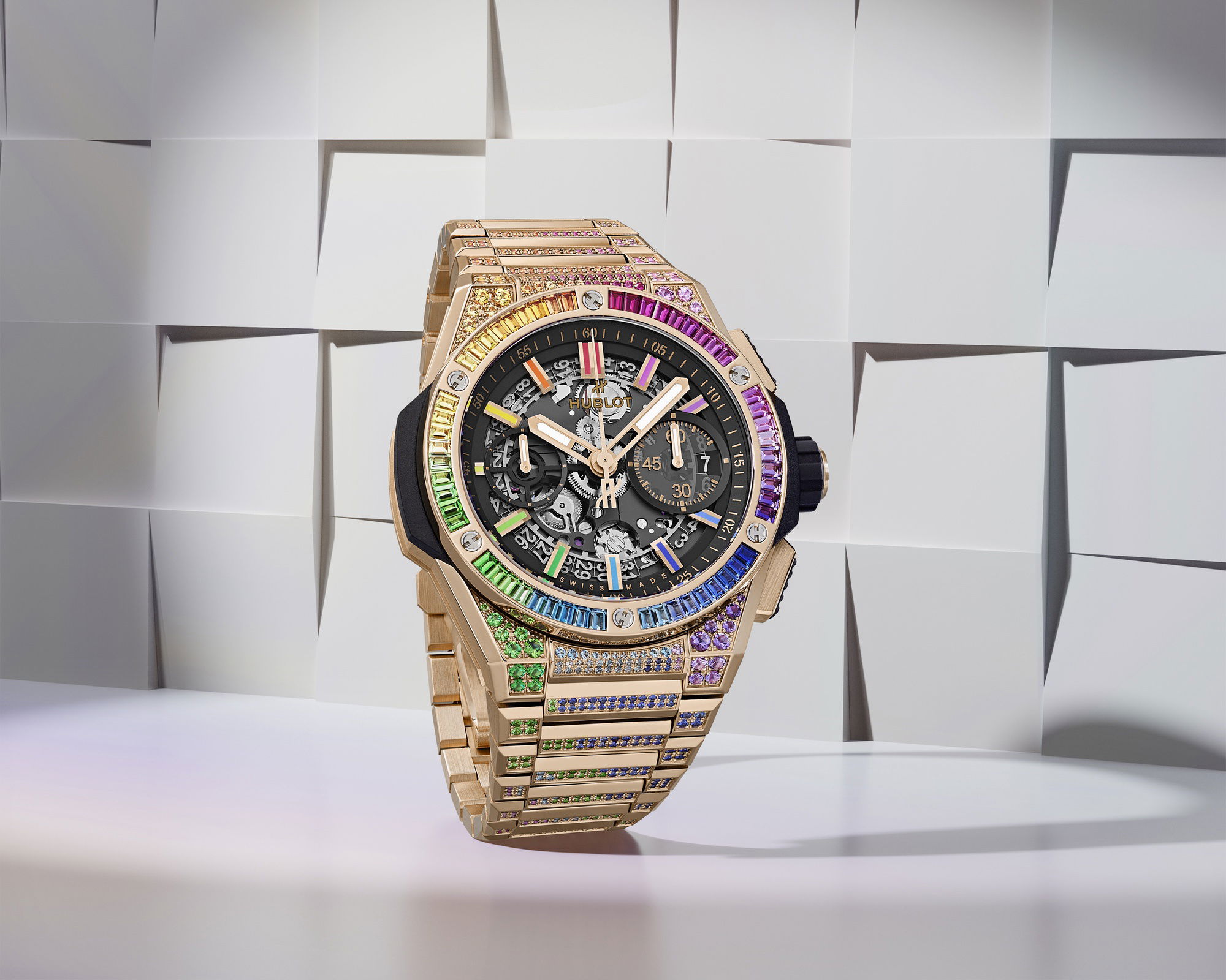 Hublot Big Bang Unico Integrated Rainbow 451.OX.1180.OX.3999 Replica 6