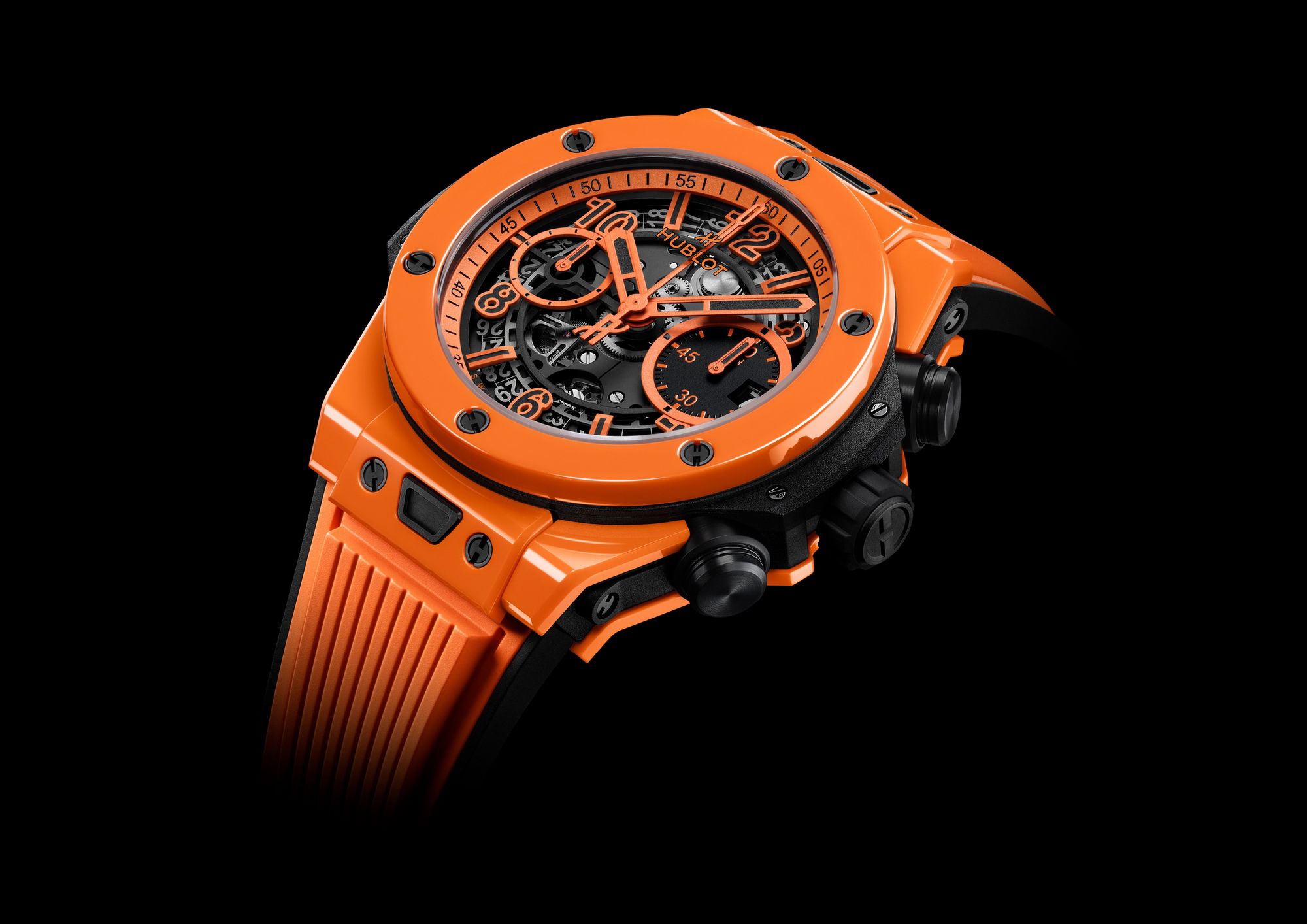 IMG_9081 Hublot Big Bang Unico Orange Ceramic 441.CU.5910.RX Replica 6