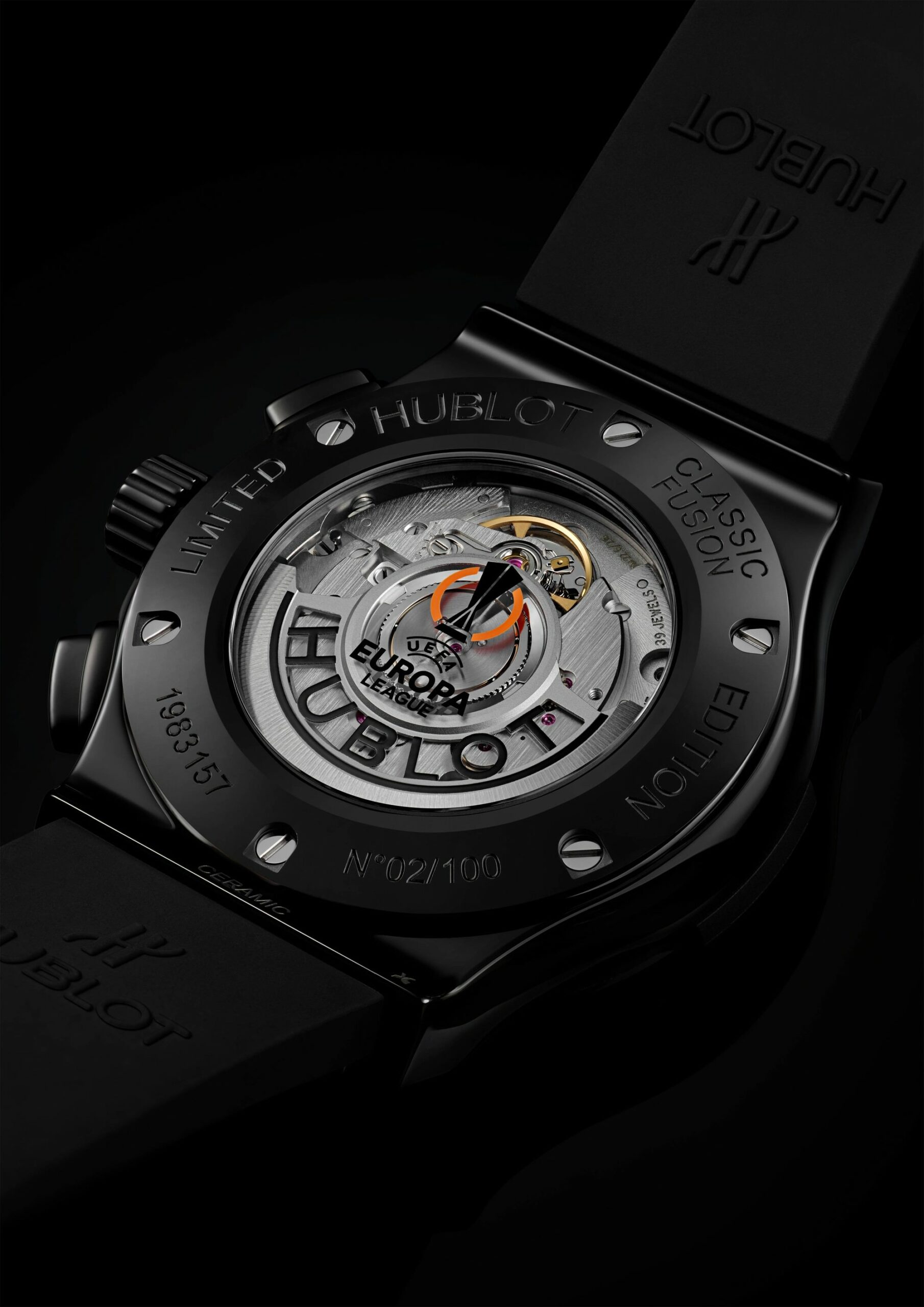 Hublot Classic Fusion Chronograph UEFA Europa League Ceramic 541.CM.1479.RX.UEL23 Replica 6