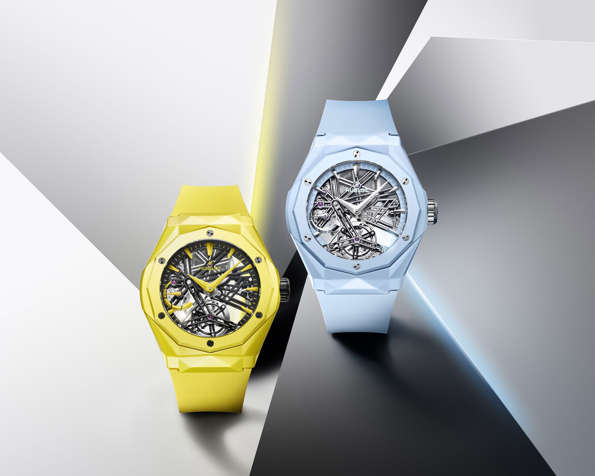 IMG_9081 Hublot Classic Fusion Tourbillon Orlinski Ceramic Sky Blue 505.ES.5129.RX.ORL24 Replica 6