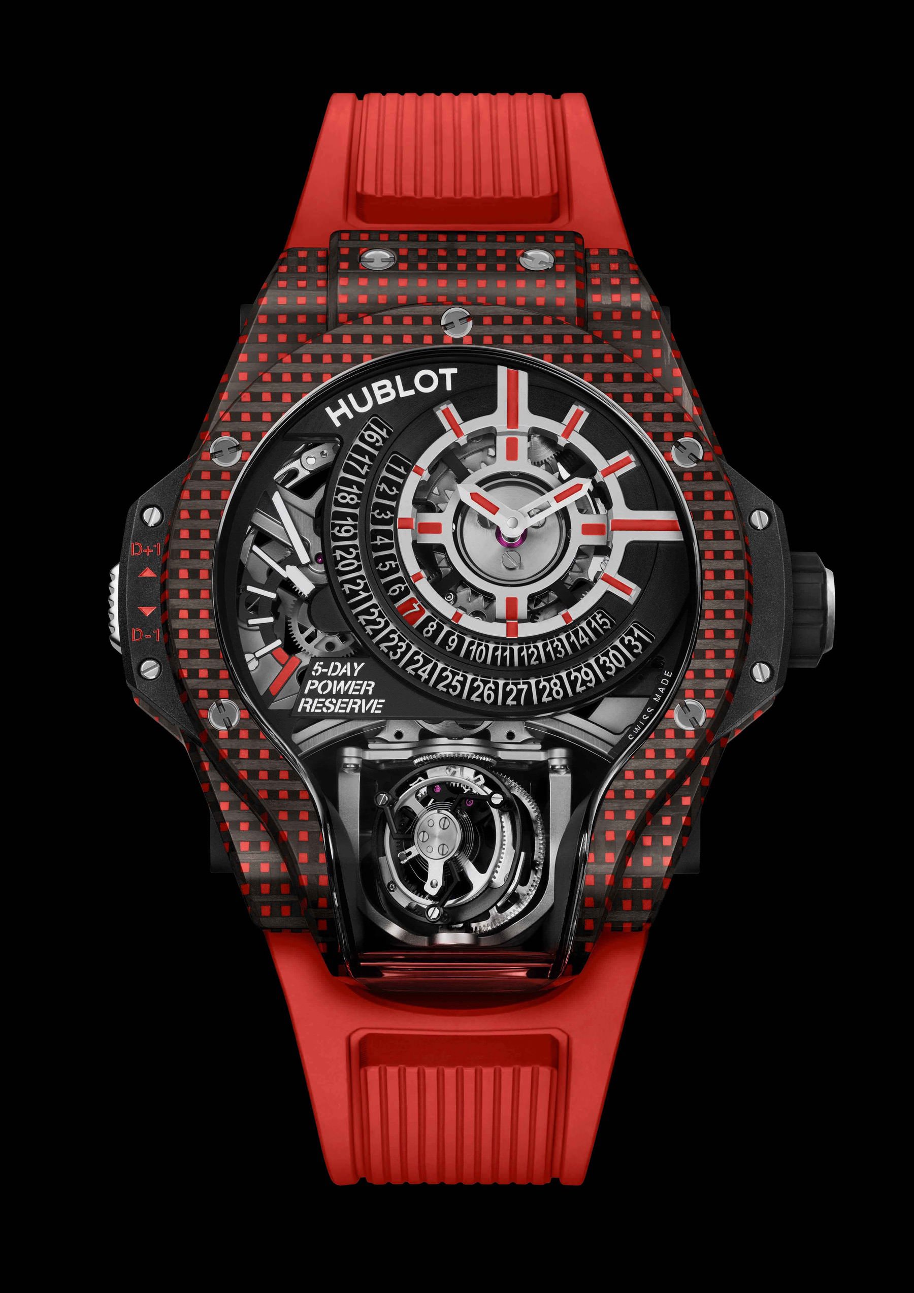 IMG_9081 Hublot MP-09 Tourbillon Bi-Axis 5 Days Power Reserve 3D Carbone 909.QDR.1120.RX Replica 6