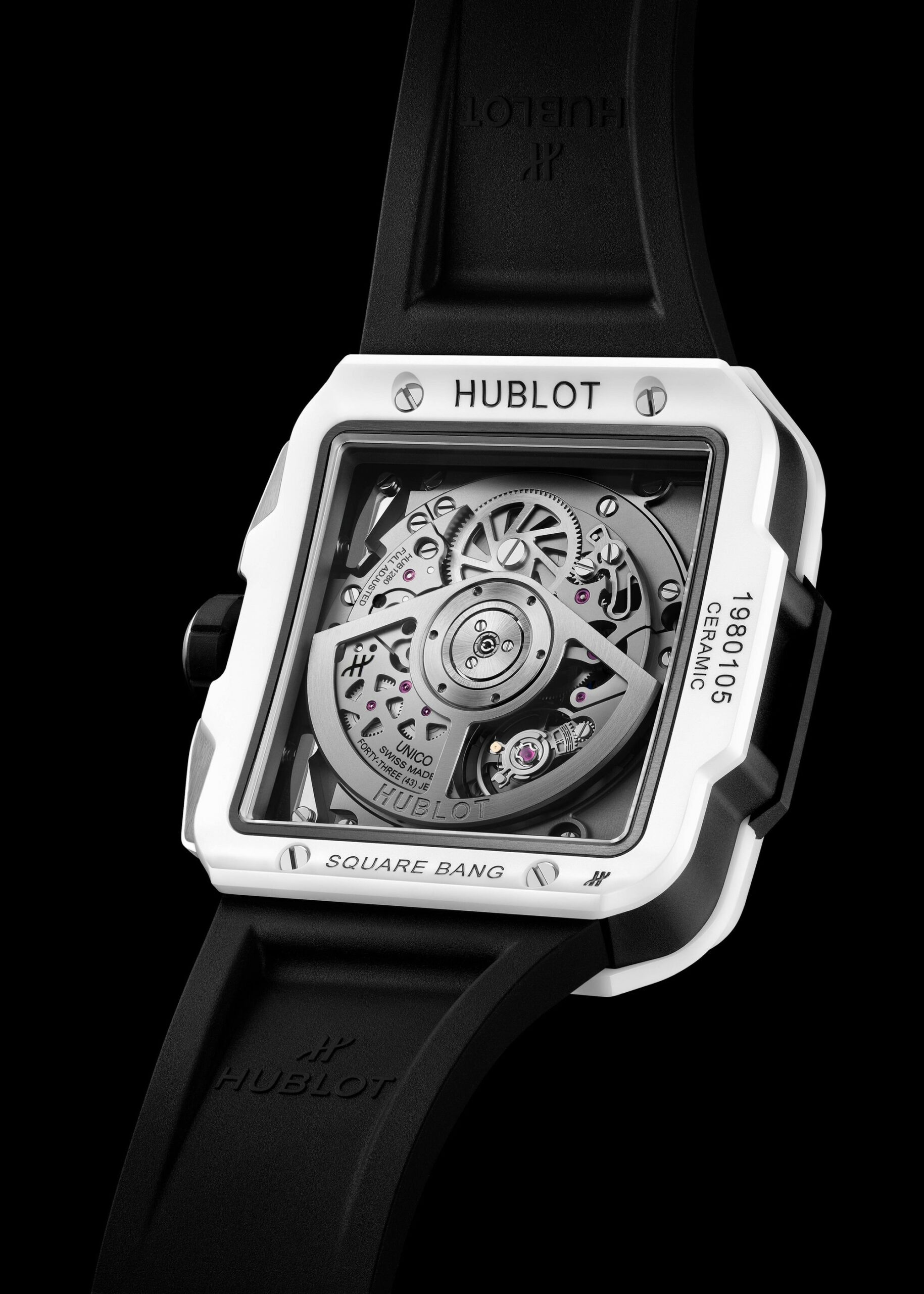 Hublot Square Bang Unico White Ceramic 821.HX.0170.RX Replica 6