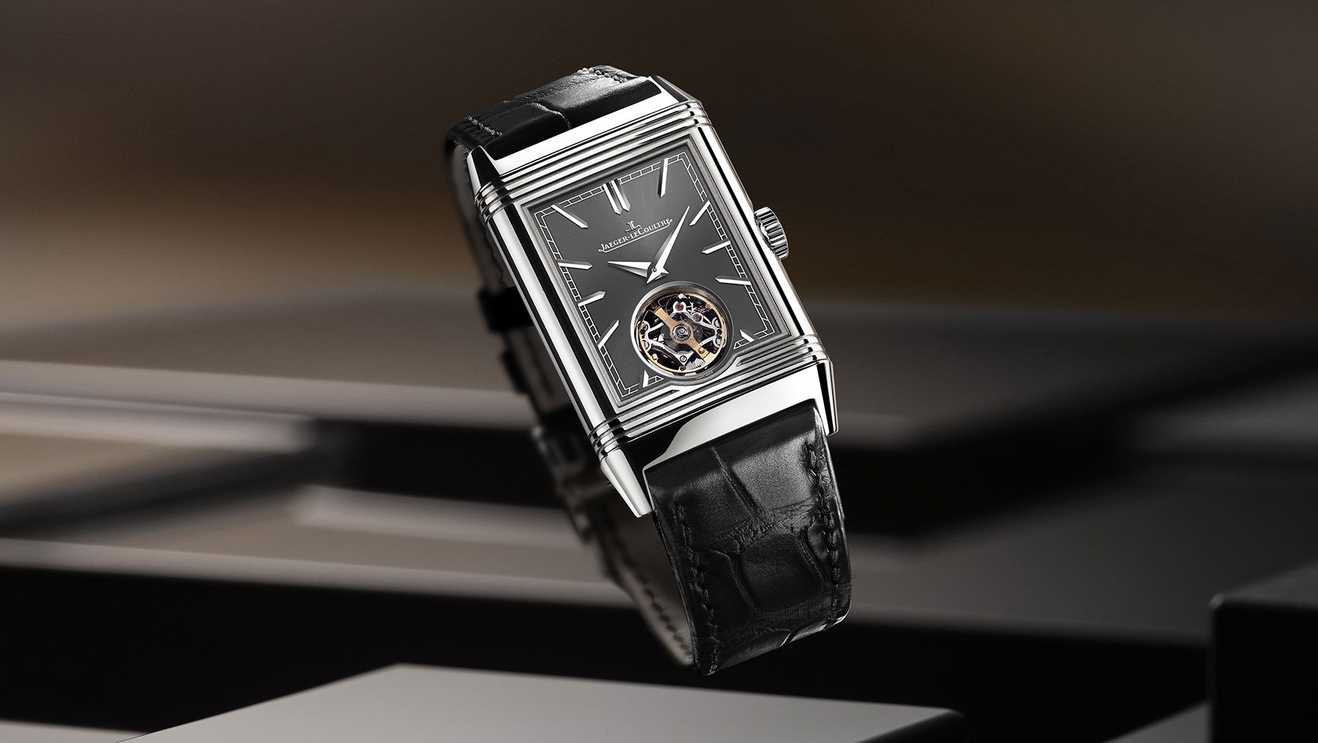 IMG_9081 Jaeger-LeCoultre Reverso Tribute Duoface Tourbillon Q392845J Replica 6