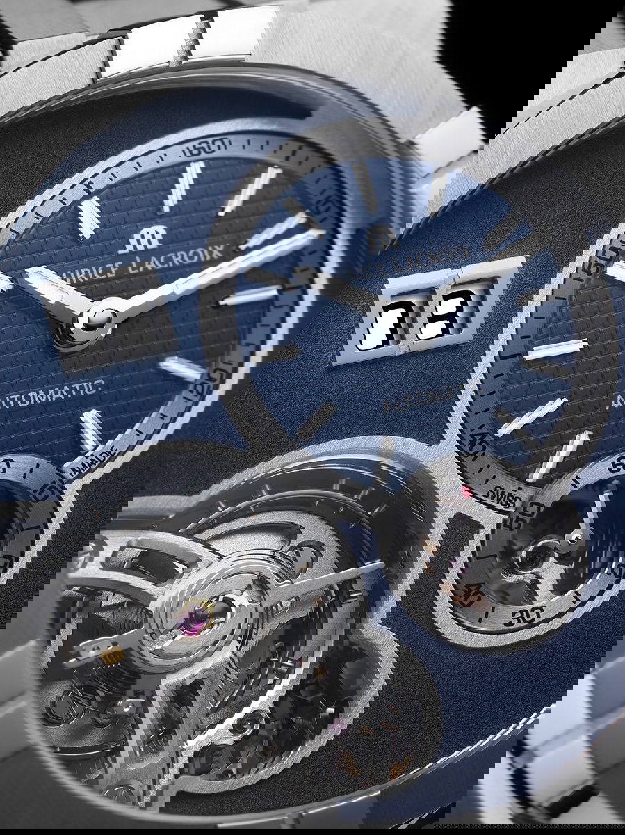 IMG_9081 Maurice Lacroix Aikon Master Grand Date AI6118-SS00E-430-C Replica 6