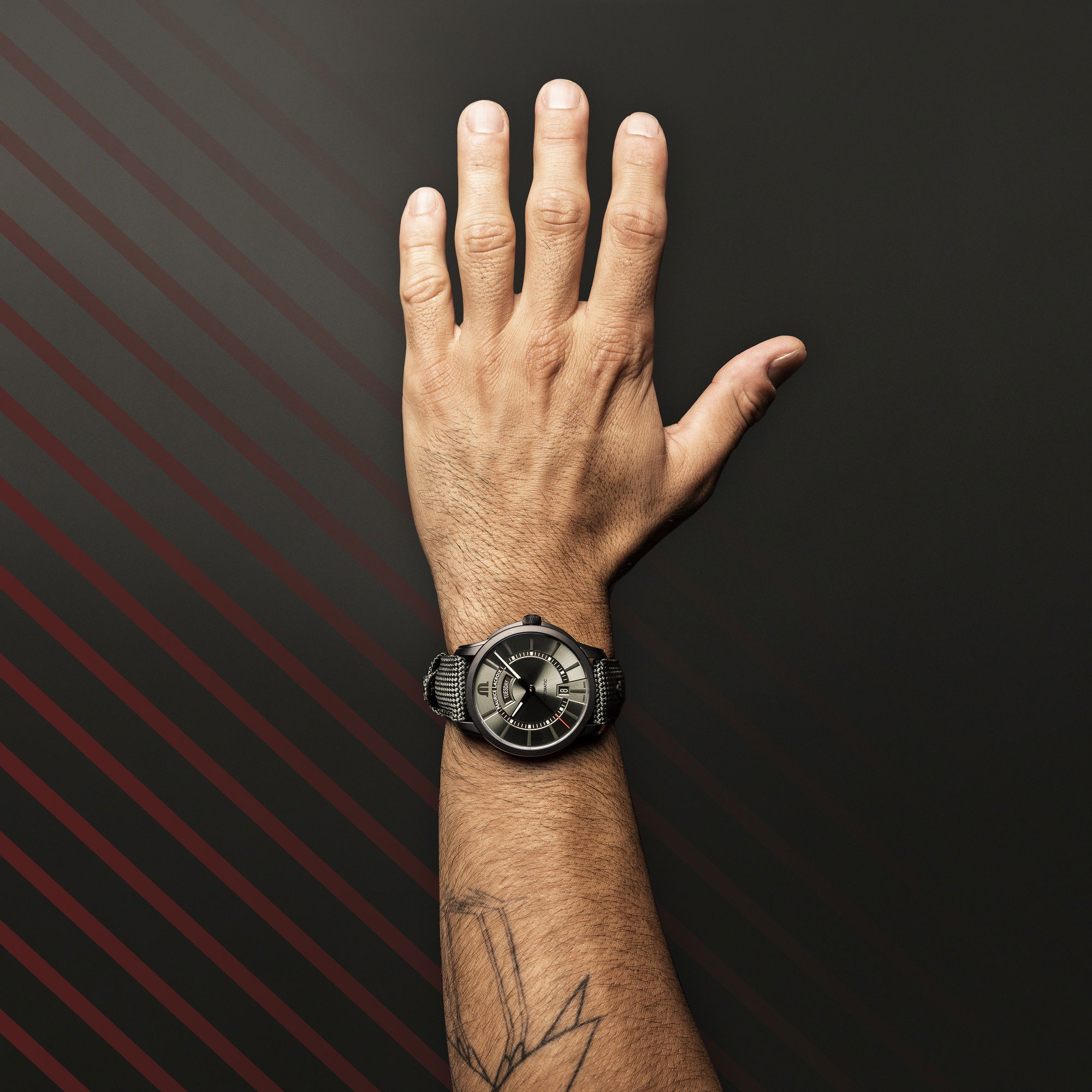 Maurice Lacroix Pontos Day Date PT6358-DLB04-430-5 Replica 6