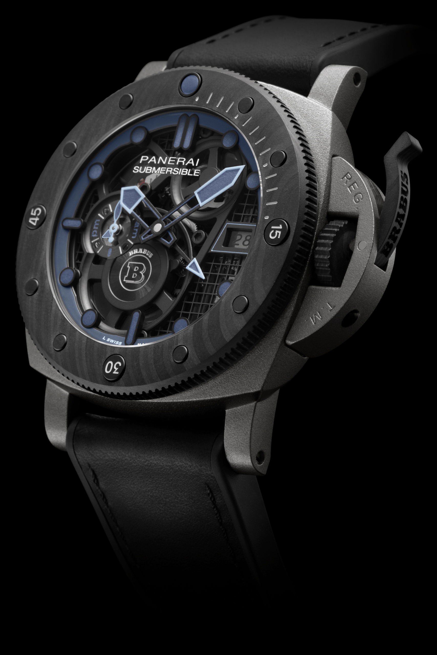 Panerai Submersible S BRABUS Blue Shadow Edition PAM01241 Replica 6