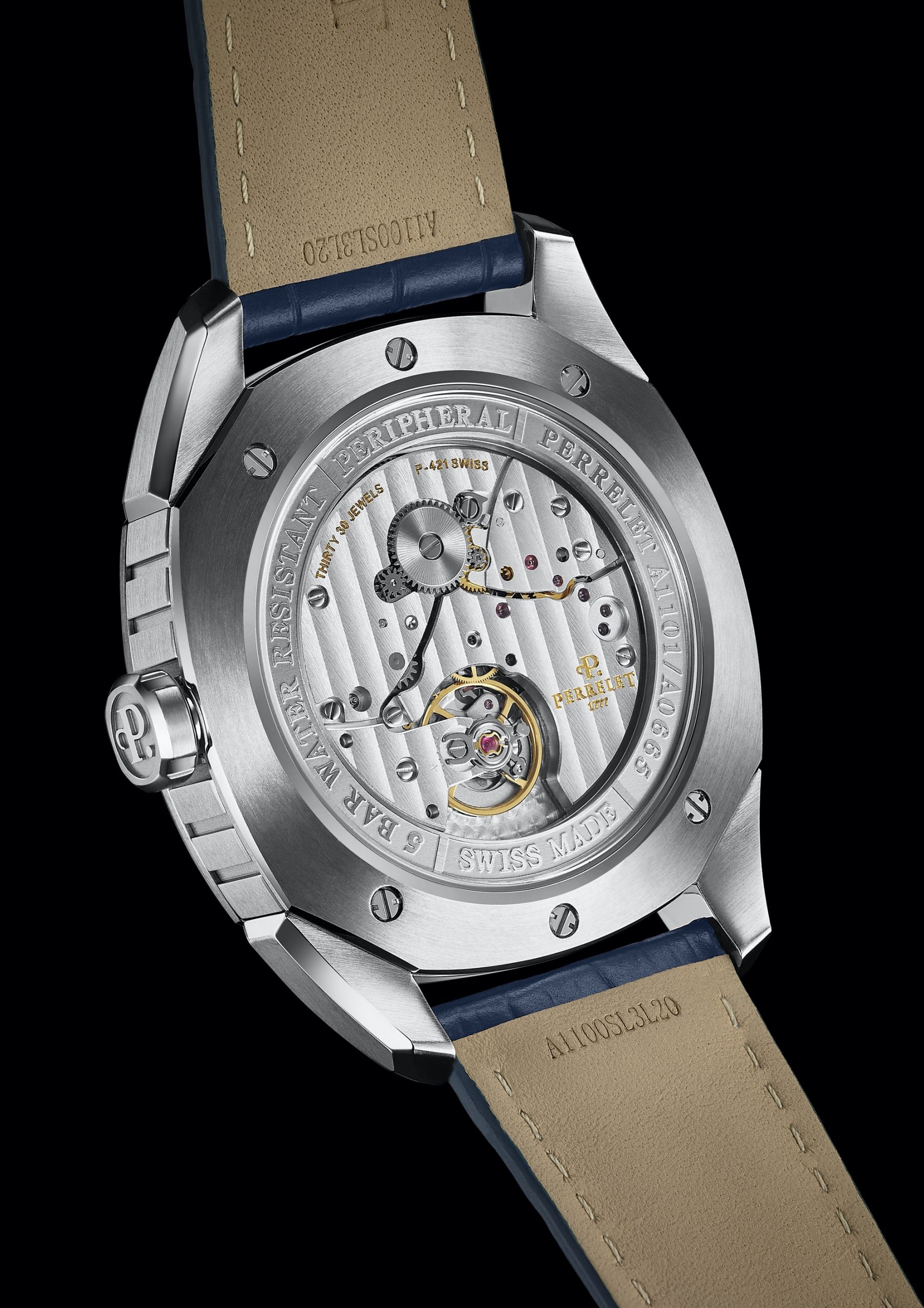 IMG_9081 Perrelet LAB Peripheral Dual Time Big Date Blue A1101/4 Replica 6