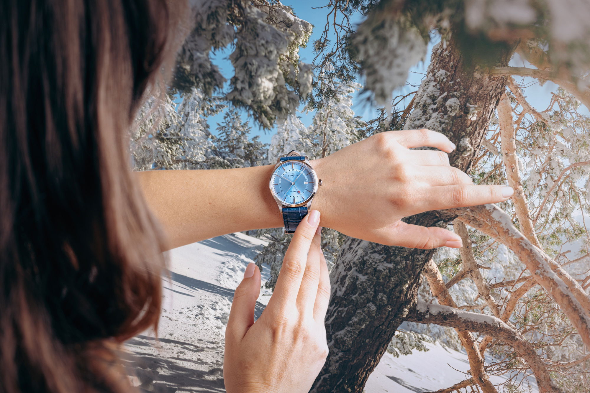 Perrelet Weekend GMT Ice Blue A1304/A Replica 6