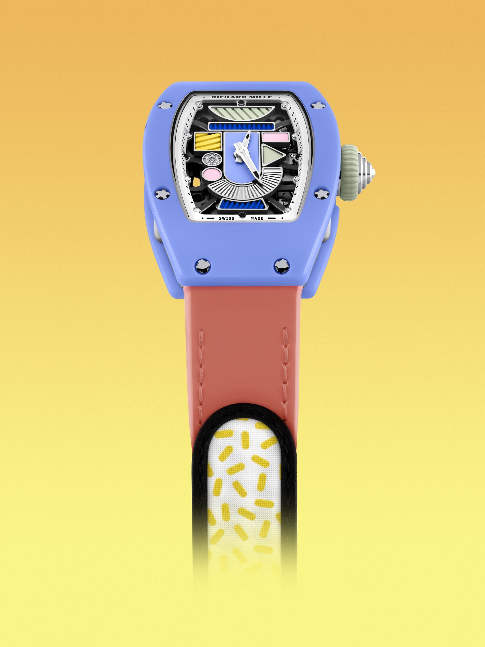 Richard Mille RM 07-01 Automatic Winding Coloured Ceramics Powder Blue rm-07-01 Replica 6