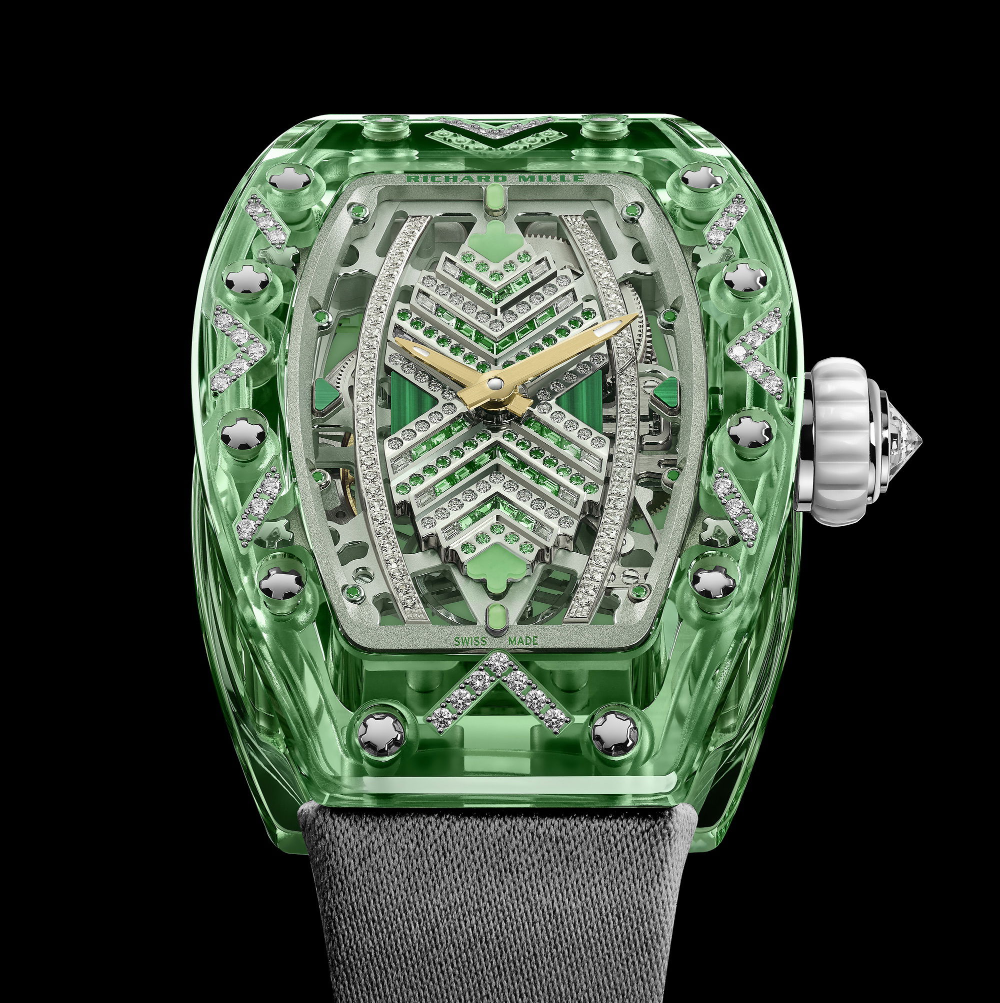 Richard Mille RM 07-02 Automatic Sapphire Green Set rm-07-02 Replica 6