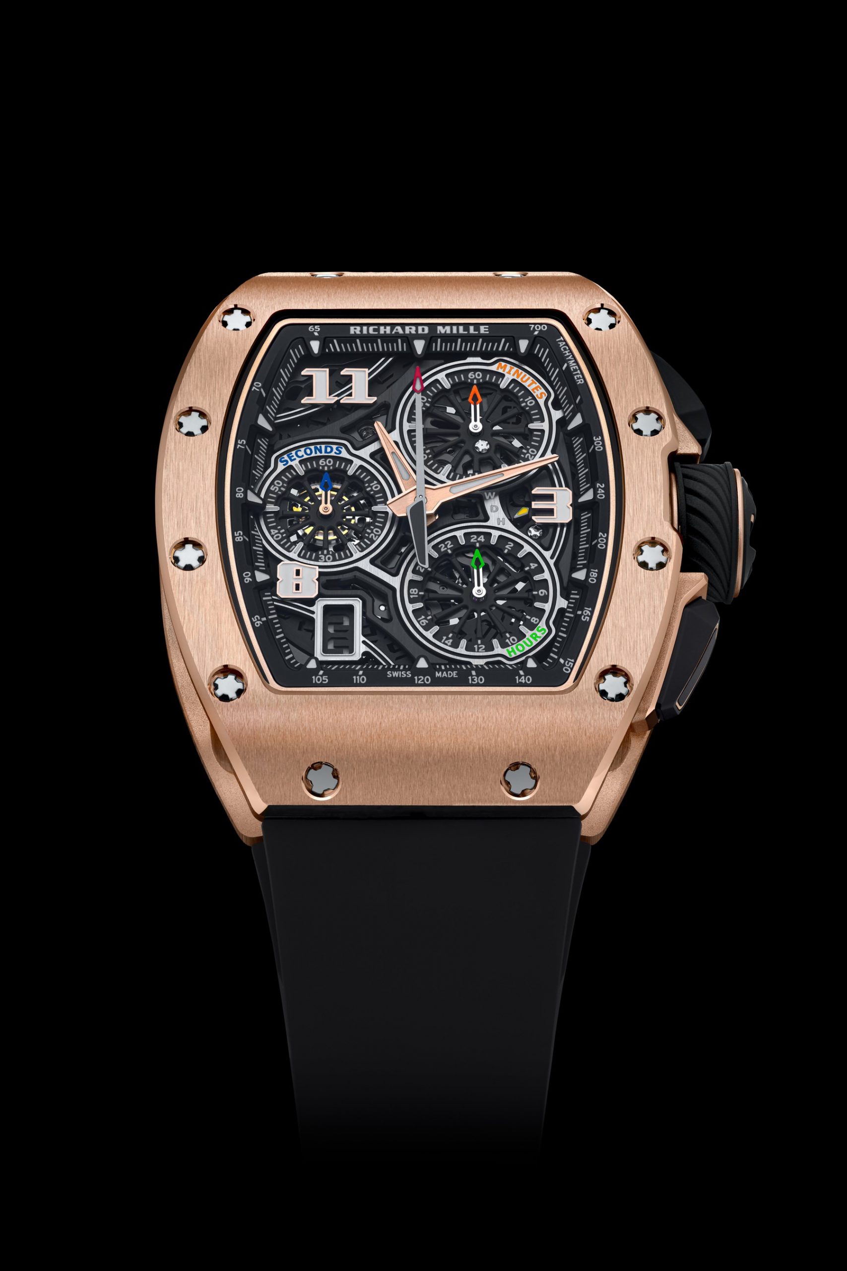 Richard Mille RM 72-01 Automatic Winding Lifestyle Flyback Chronograph Red Gold rm-72-01 Replica 6