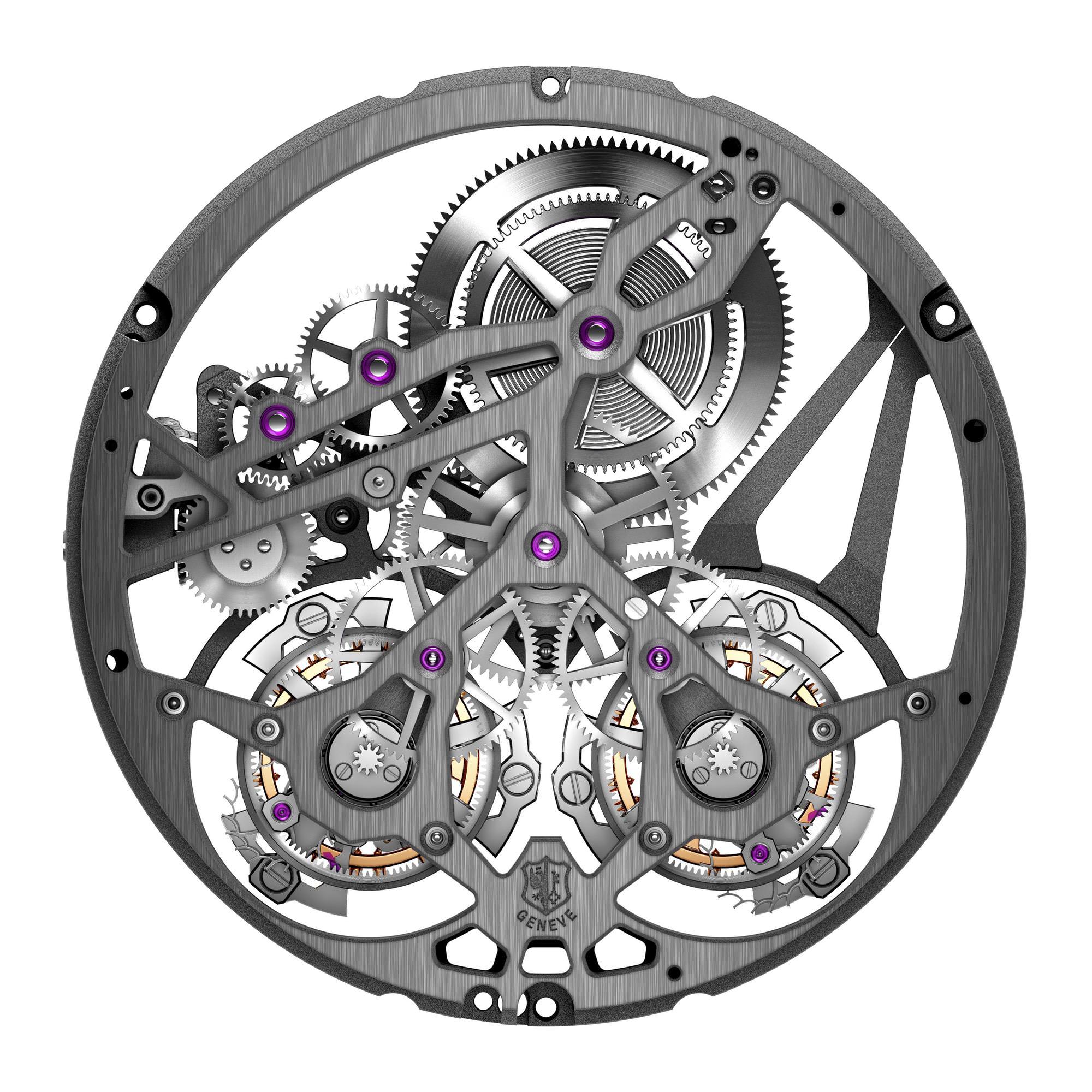 IMG_9081 Roger Dubuis Excalibur Double Tourbillon Edition White Ceramic RDDBEX0952 Replica 6