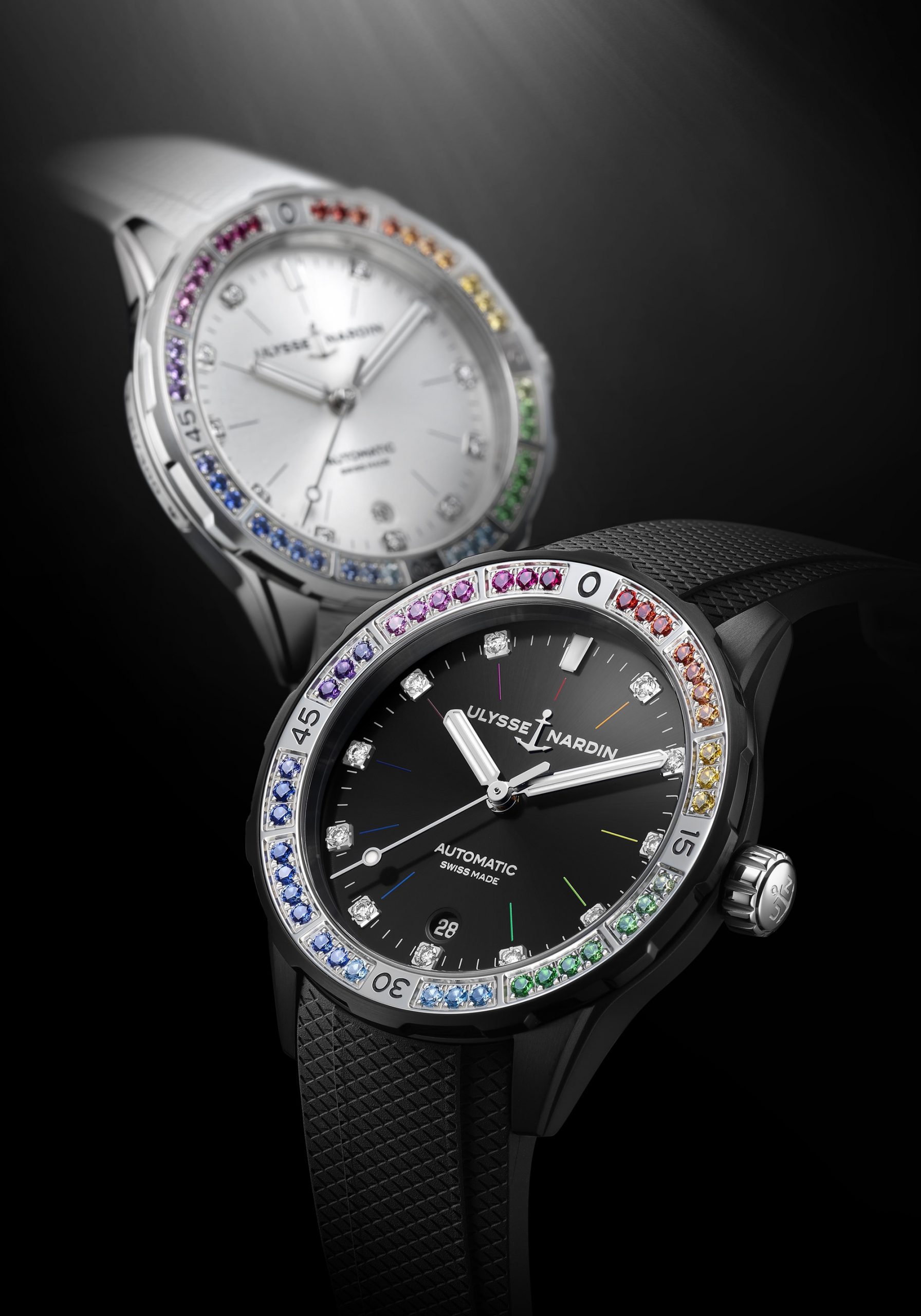 Ulysse Nardin Lady Diver Rainbow White 8163-182B1LE-1A-RAIN/1A Replica 6