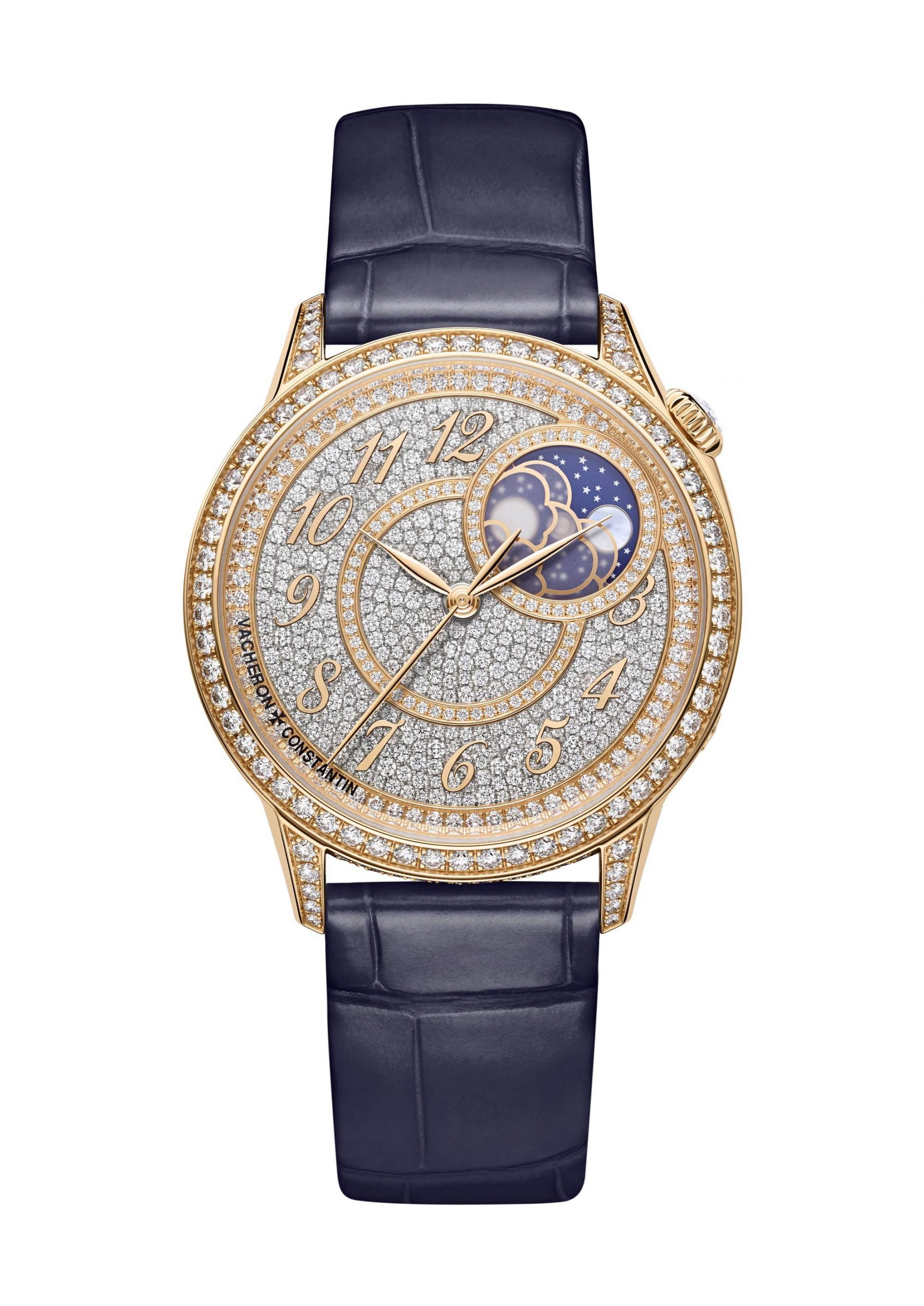Vacheron Constantin egerie Moon Phase Diamond-Paved 8006F/000R-B976 Replica 6