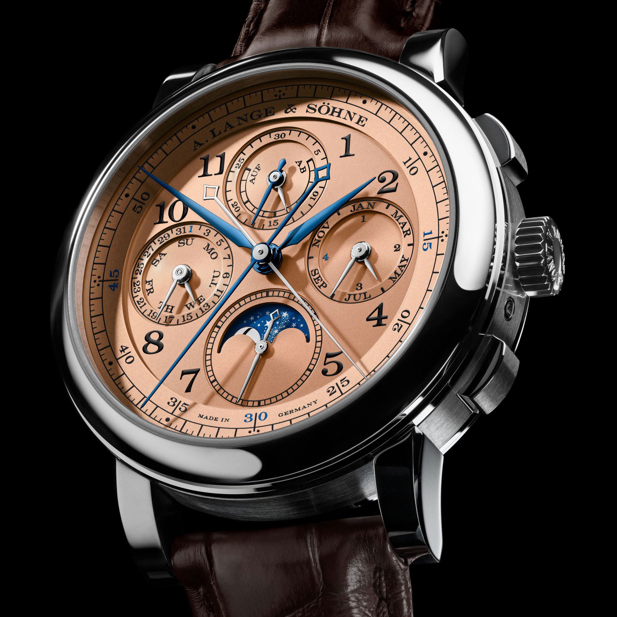 A.Lange & Sohne 1815 Rattrapante Perpetual Calendar 421.056FE Replica 7