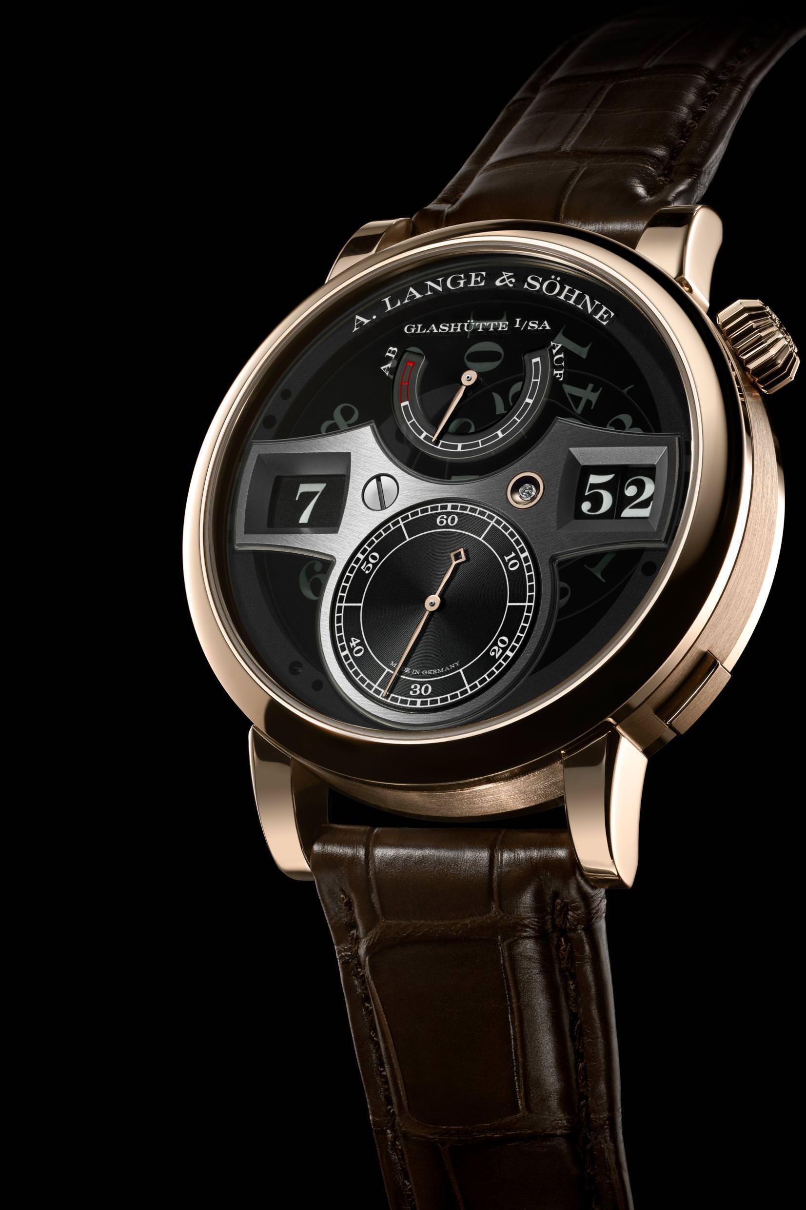 A.Lange & Sohne Zeitwerk Honey Gold “Lumen” 142.055 Replica 7