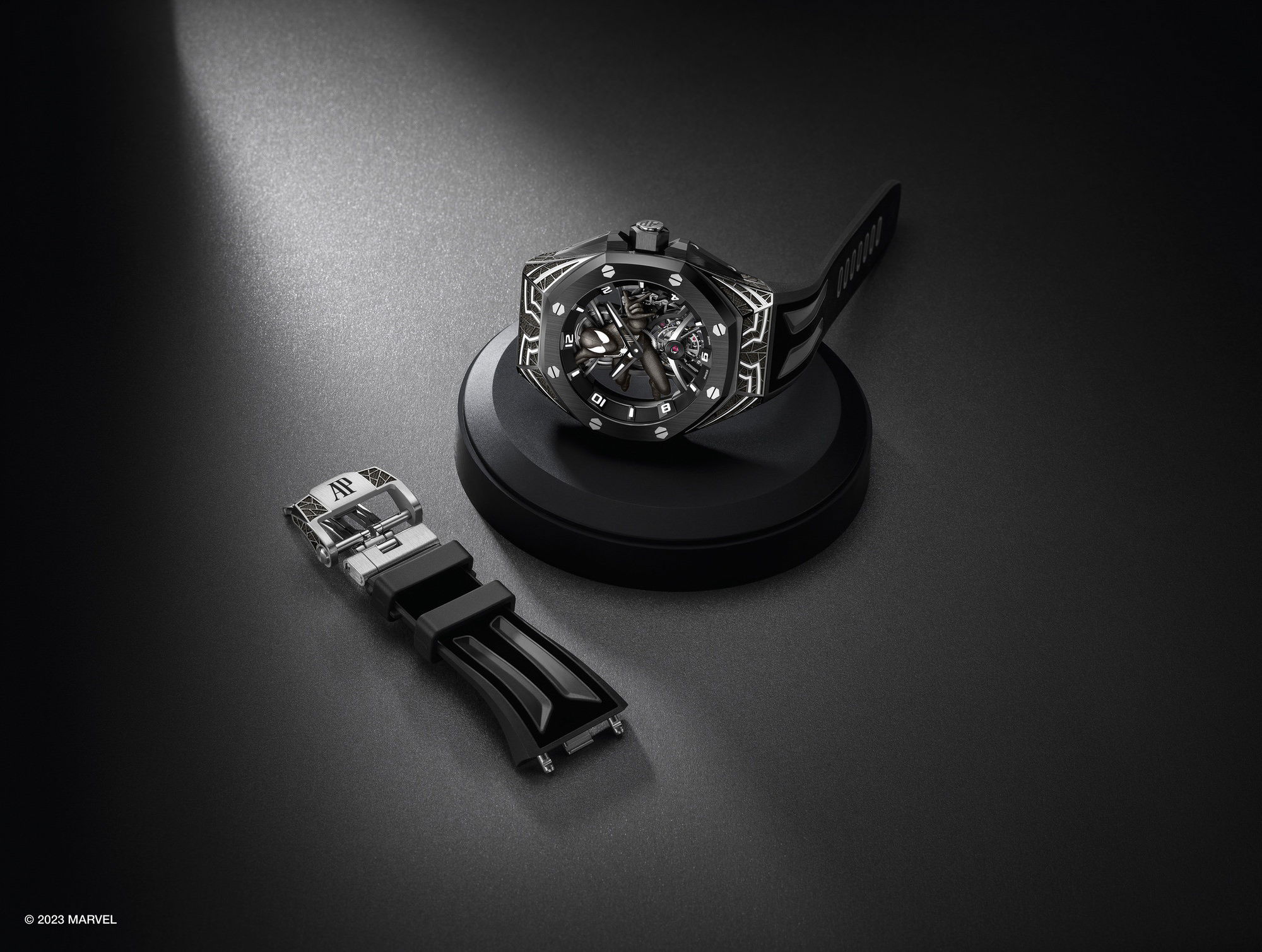 IMG_9081 Audemars Piguet Royal Oak Concept Tourbillon “Black Suit Spider Man” 26632CN.OO.D100CA.01 Replica 7