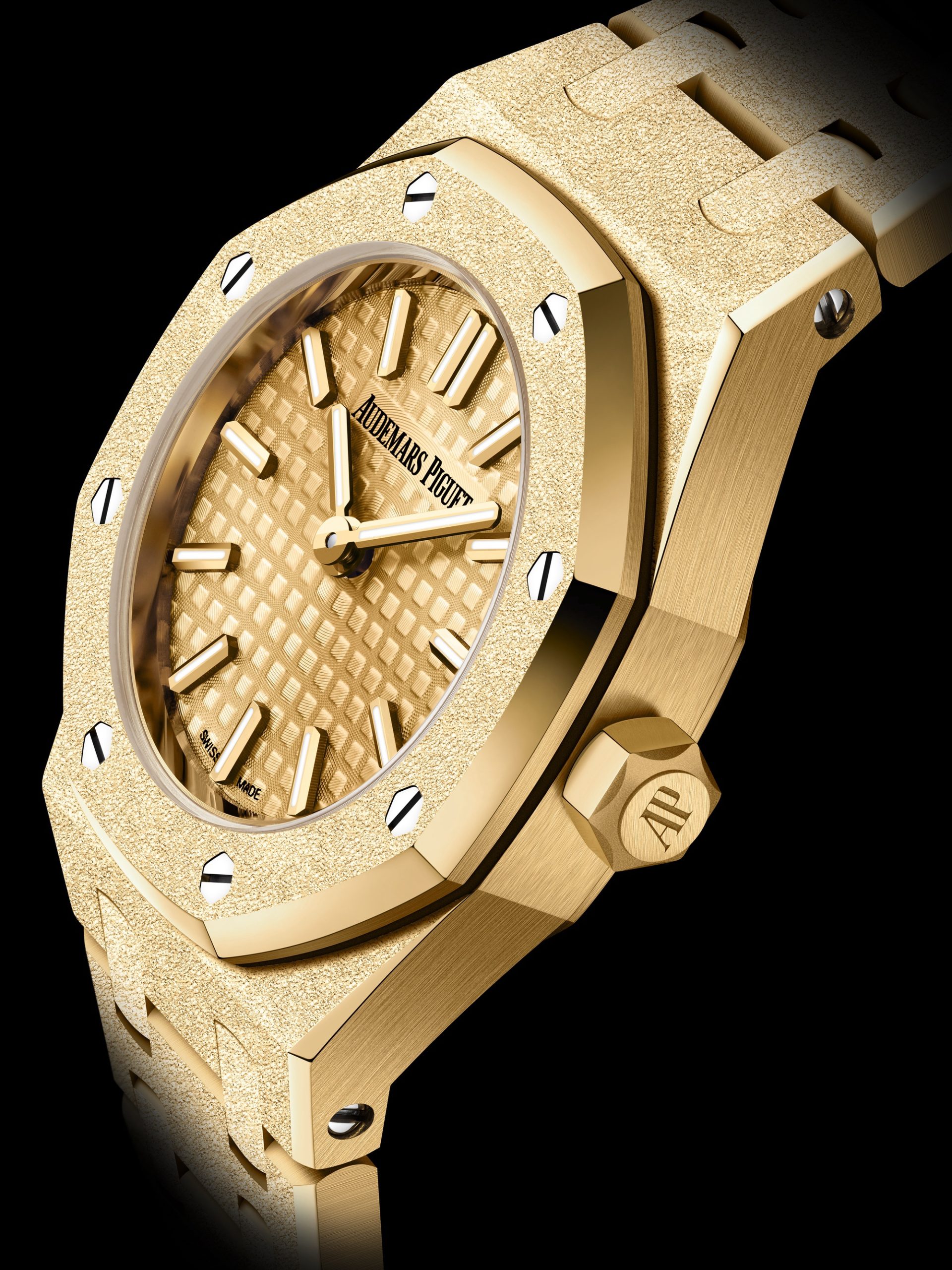 Audemars Piguet Royal Oak Mini Frosted Gold Quartz 23 67630BA.GG.1312BA.01 Replica 7