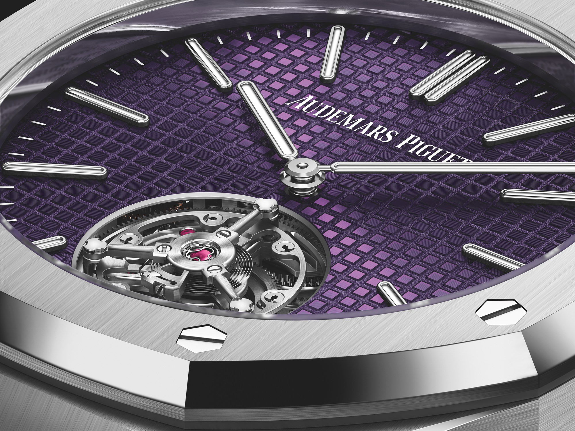 IMG_9081 Audemars Piguet Royal Oak Selfwinding Flying Tourbillon Extra-Thin (RD#3) “50th Anniversary” 26660ST.OO.1356ST.02 Replica 7