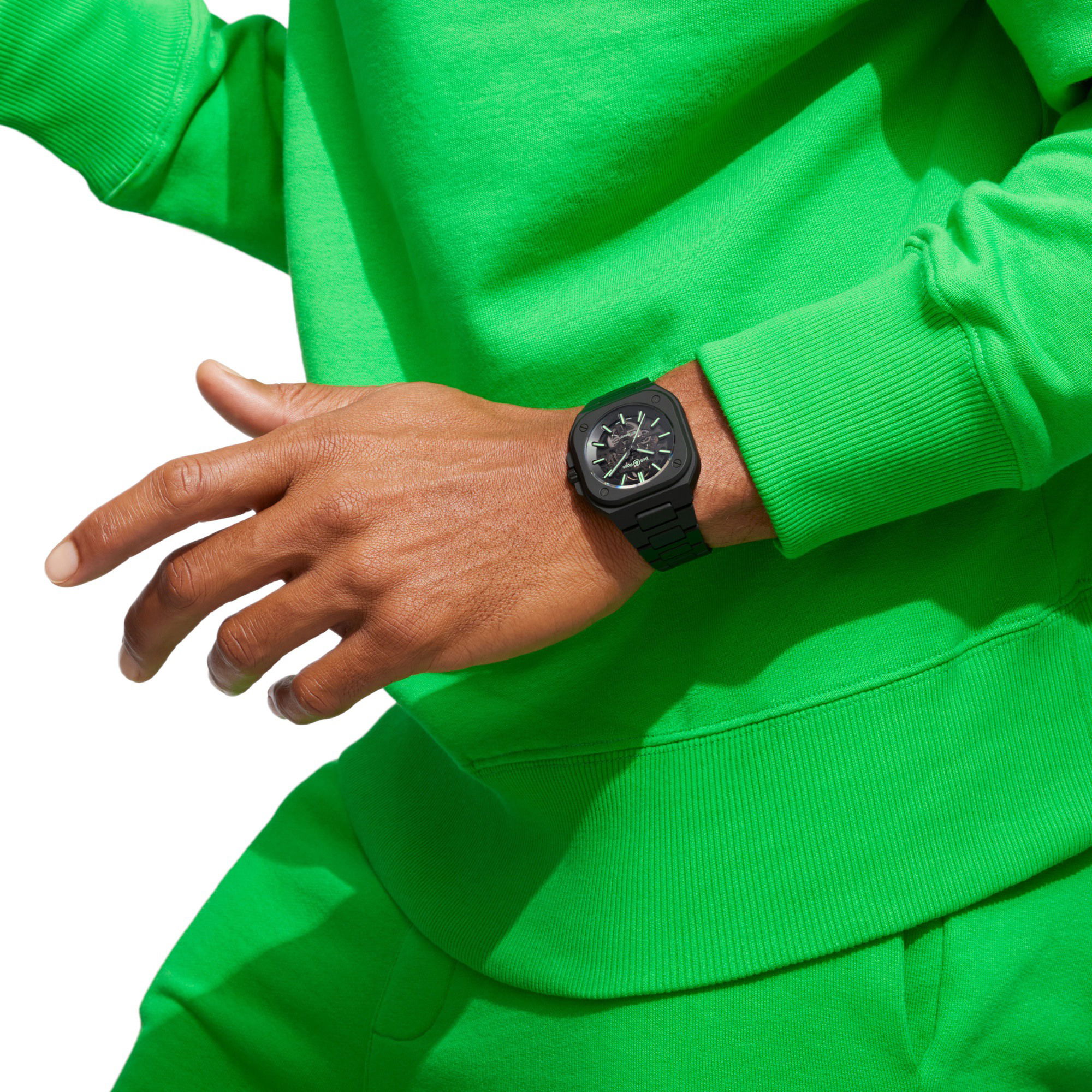 IMG_9081 Bell & Ross BR 05 Skeleton Black Lum Ceramic BR05A-BLM-SKCE/SCE Replica 7