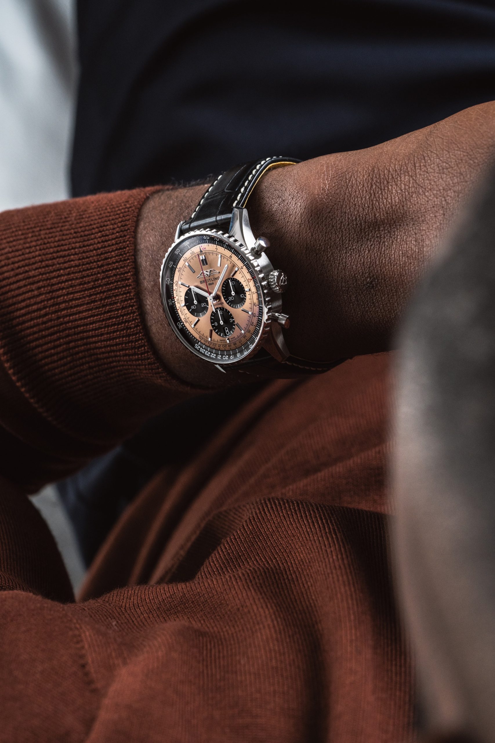 IMG_9081 Breitling Navitimer B01 Chronograph 43 AB0138241K1P1 Replica 7