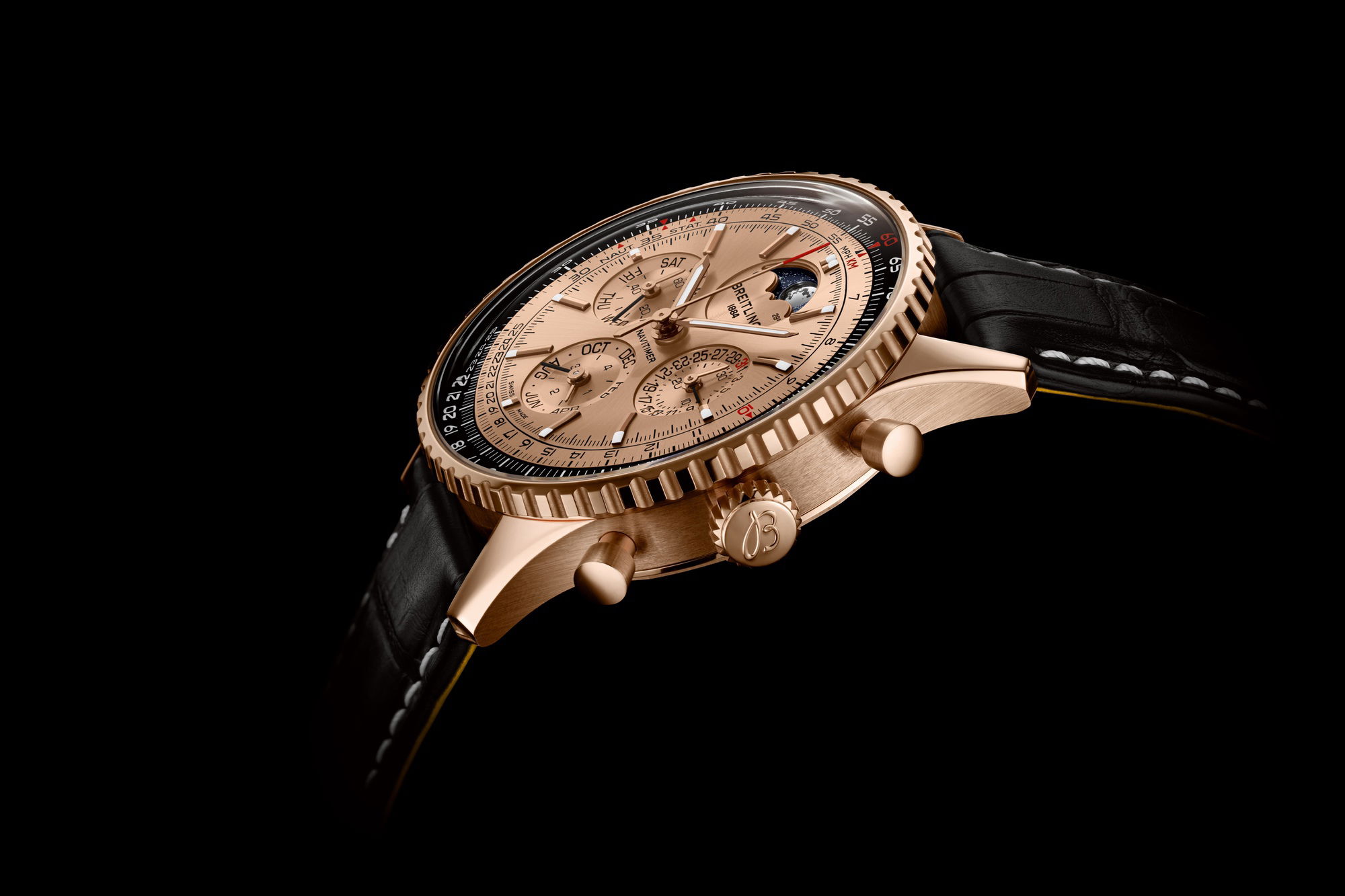 IMG_9081 Breitling Navitimer B19 Chronograph 43 Perpetual Calendar 140th Anniversary RB19101A1H1P1 Replica 7