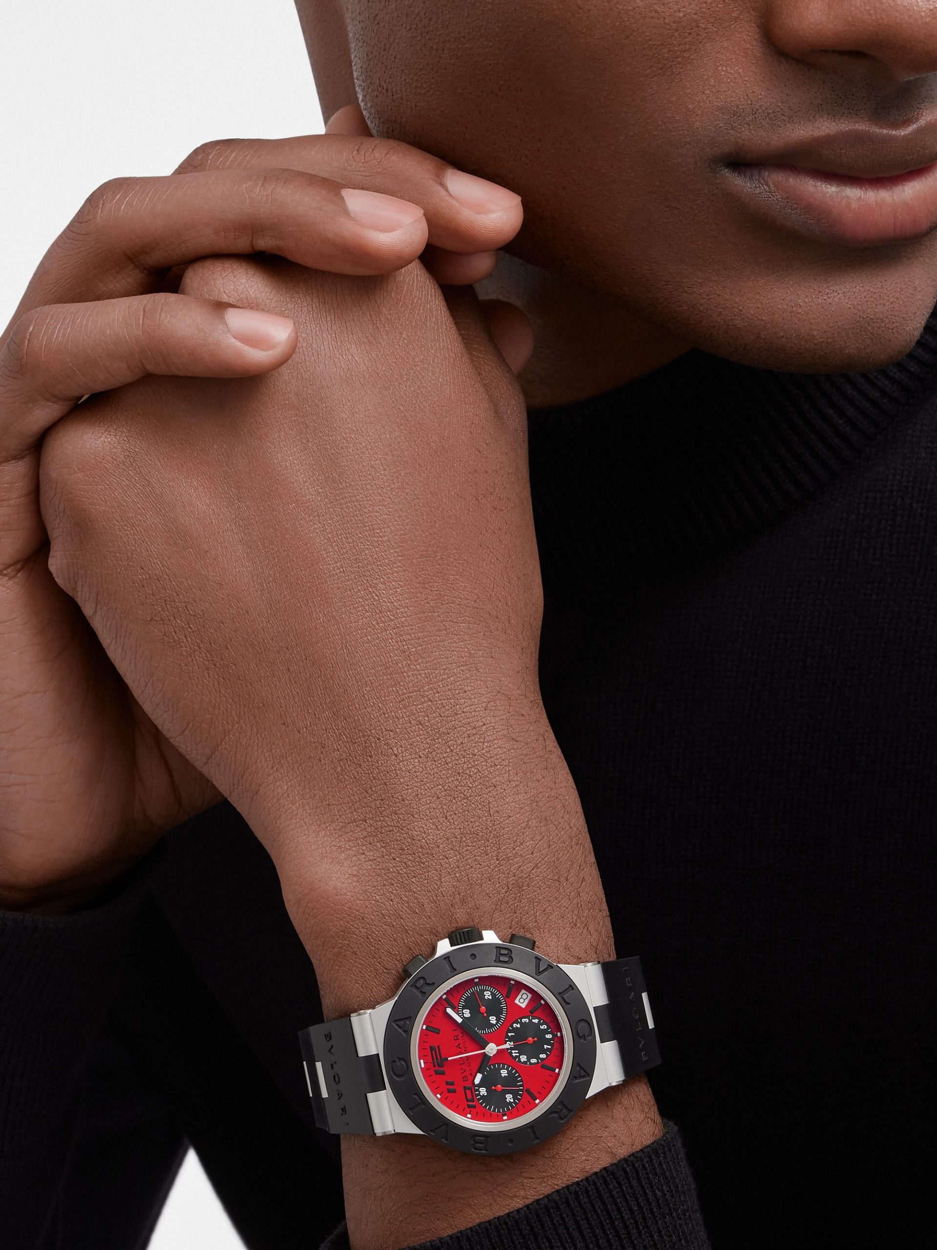 IMG_9081 Bvlgari Bvlgari BvlgariAluminium Chronograph Ducati Special Edition 103701 Replica 7