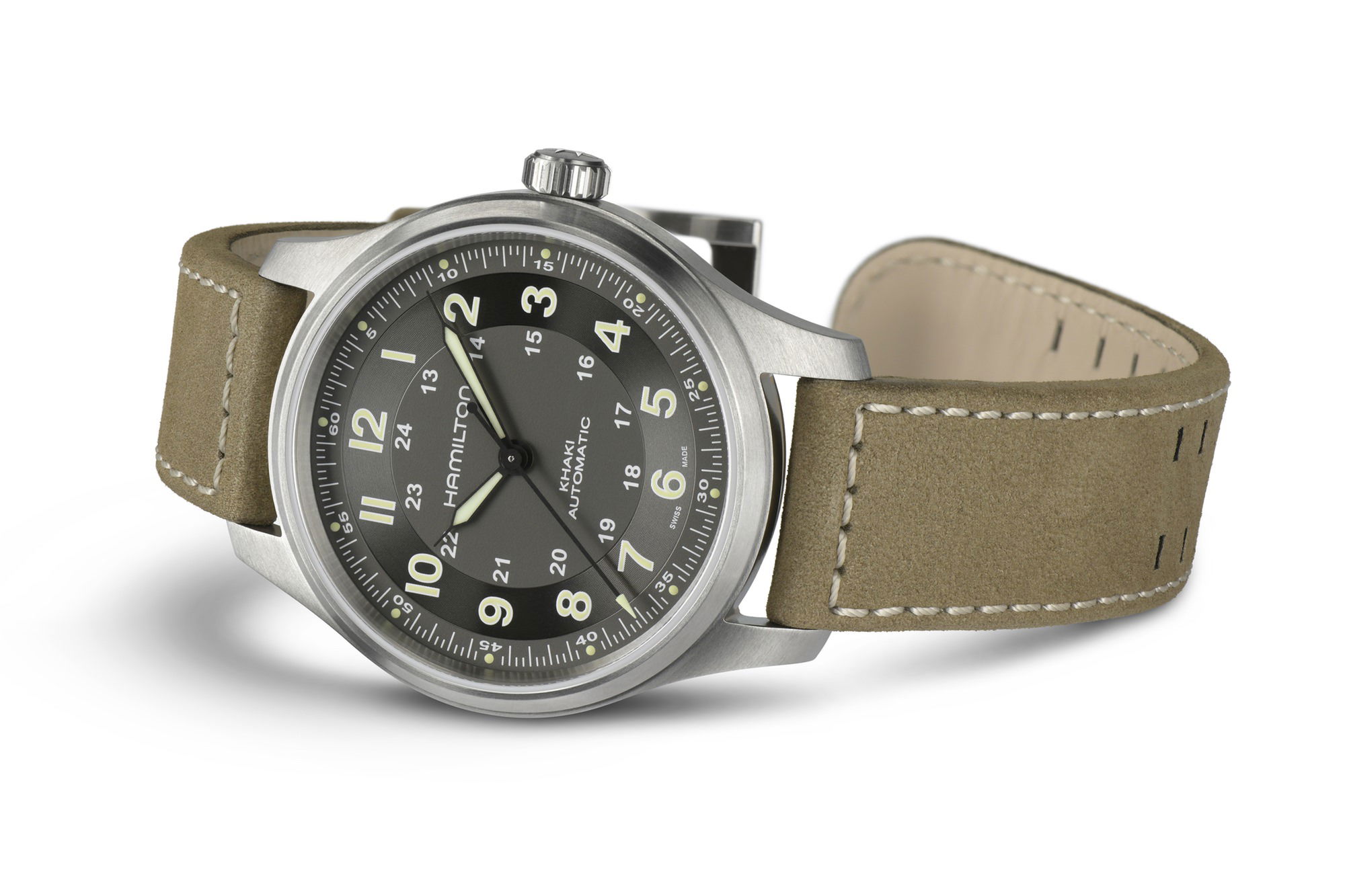 Hamilton Khaki Field Titanium Auto H70545550 Replica 7