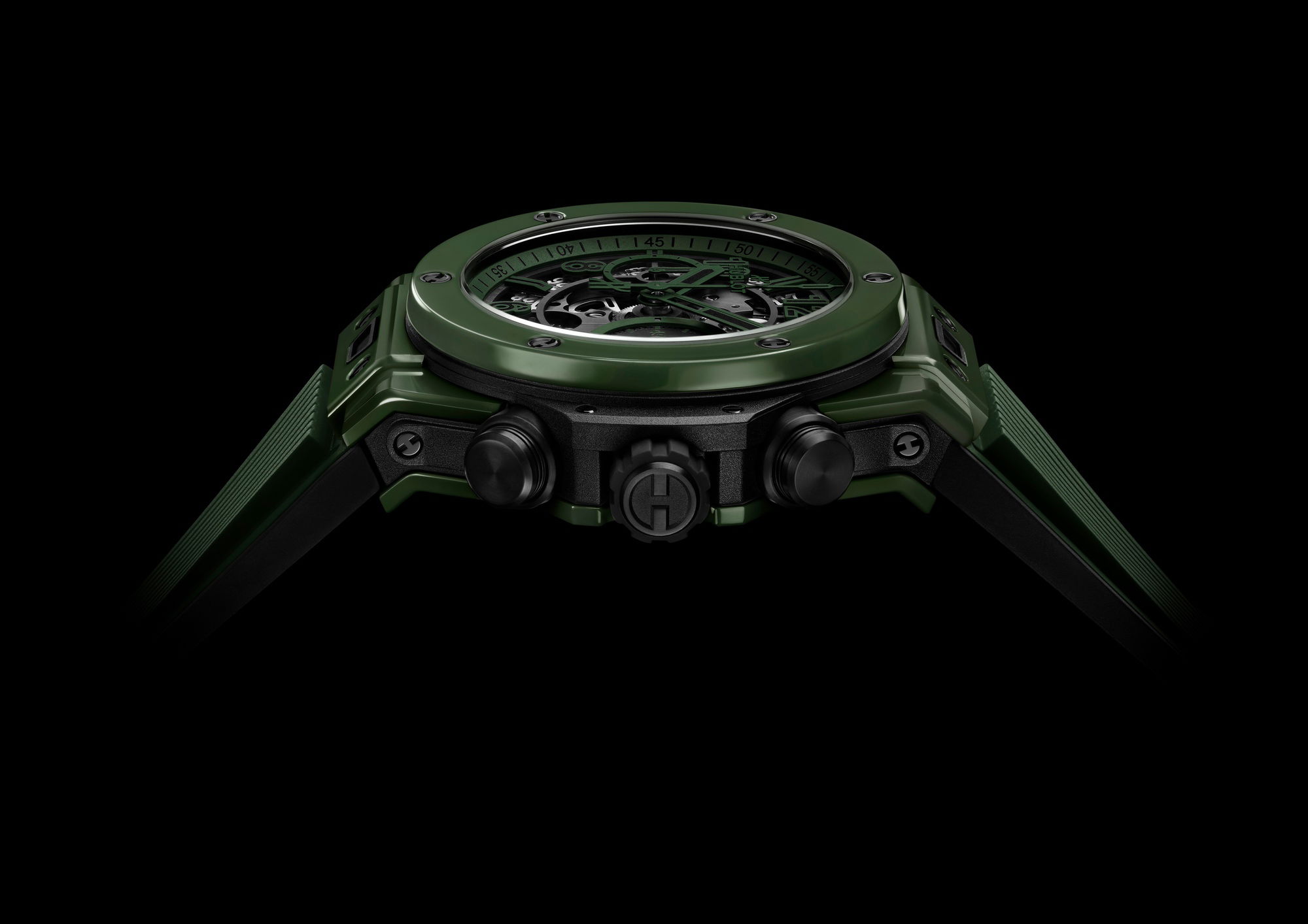 Hublot Big Bang Unico Dark Green Ceramic 442.GX.5210.RX Replica 7