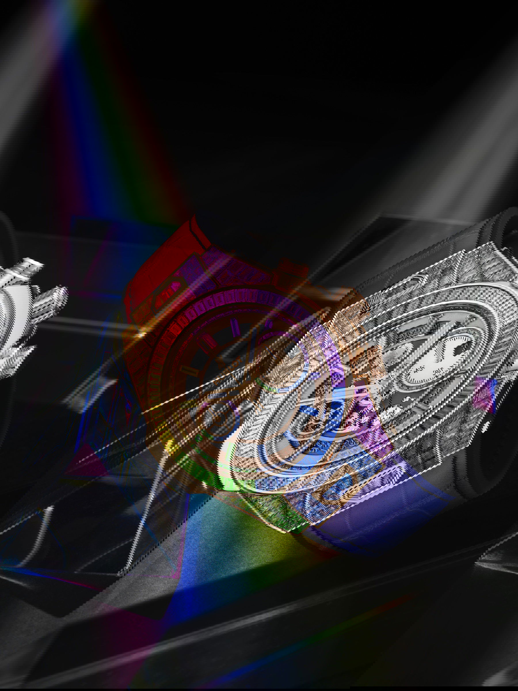 IMG_9081 Hublot Big Bang Unico High Jewelery Rainbow 411.OX.9099.LR.9999 Replica 7