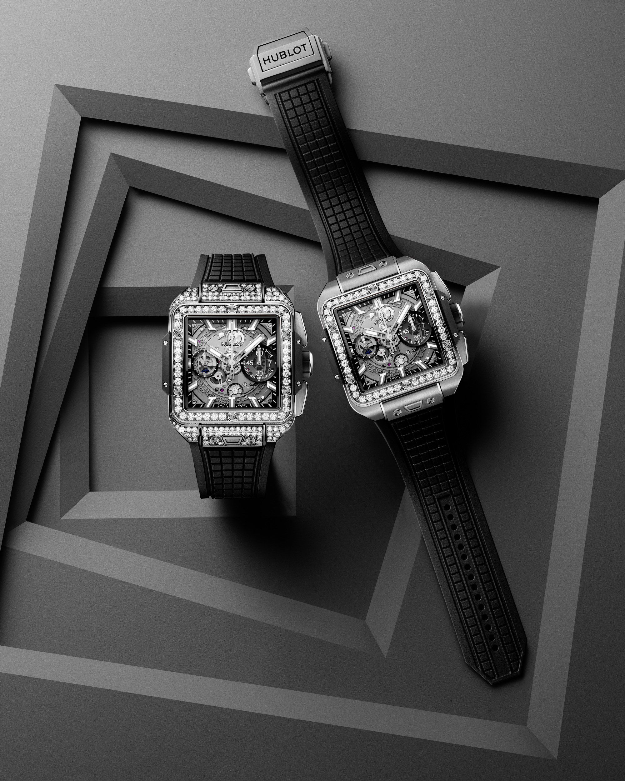 IMG_9081 Hublot Square Bang Unico Titanium Pave 821.NX.0170.RX.1604 Replica 7