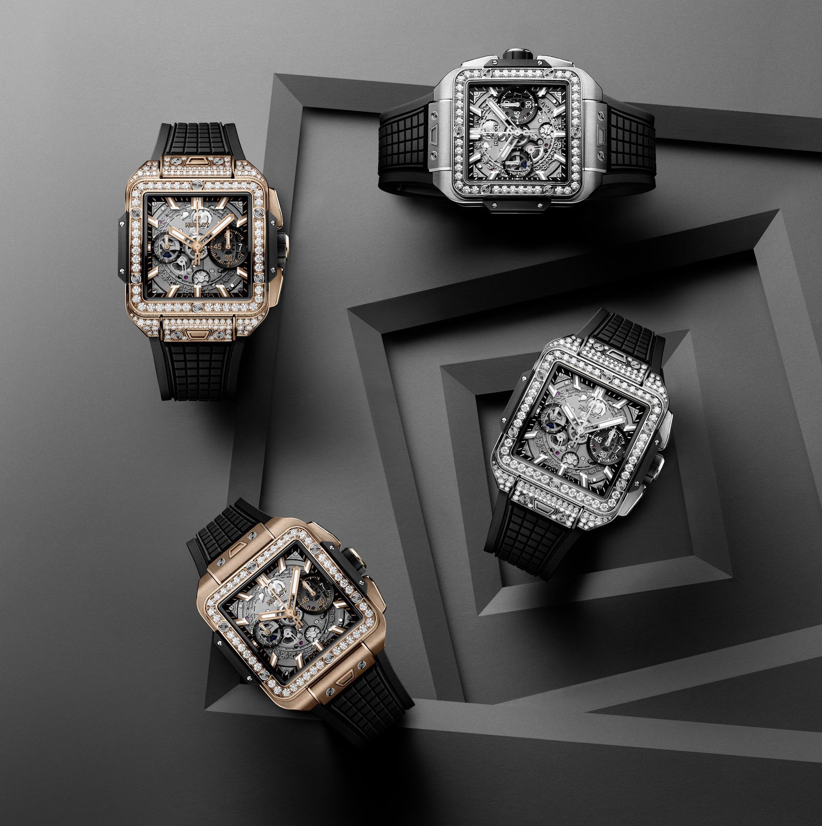 IMG_9081 Hublot Square Bang Unico King Gold Pave 821.OX.0180.RX.1604 Replica 7