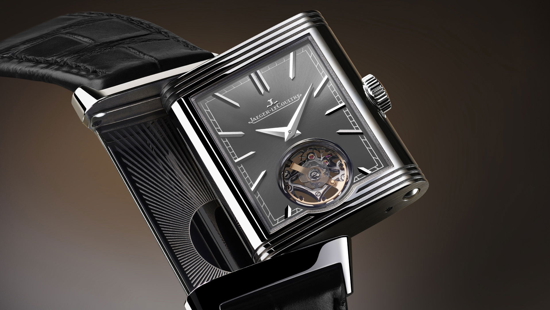 IMG_9081 Jaeger-LeCoultre Reverso Tribute Duoface Tourbillon Q392845J Replica 7