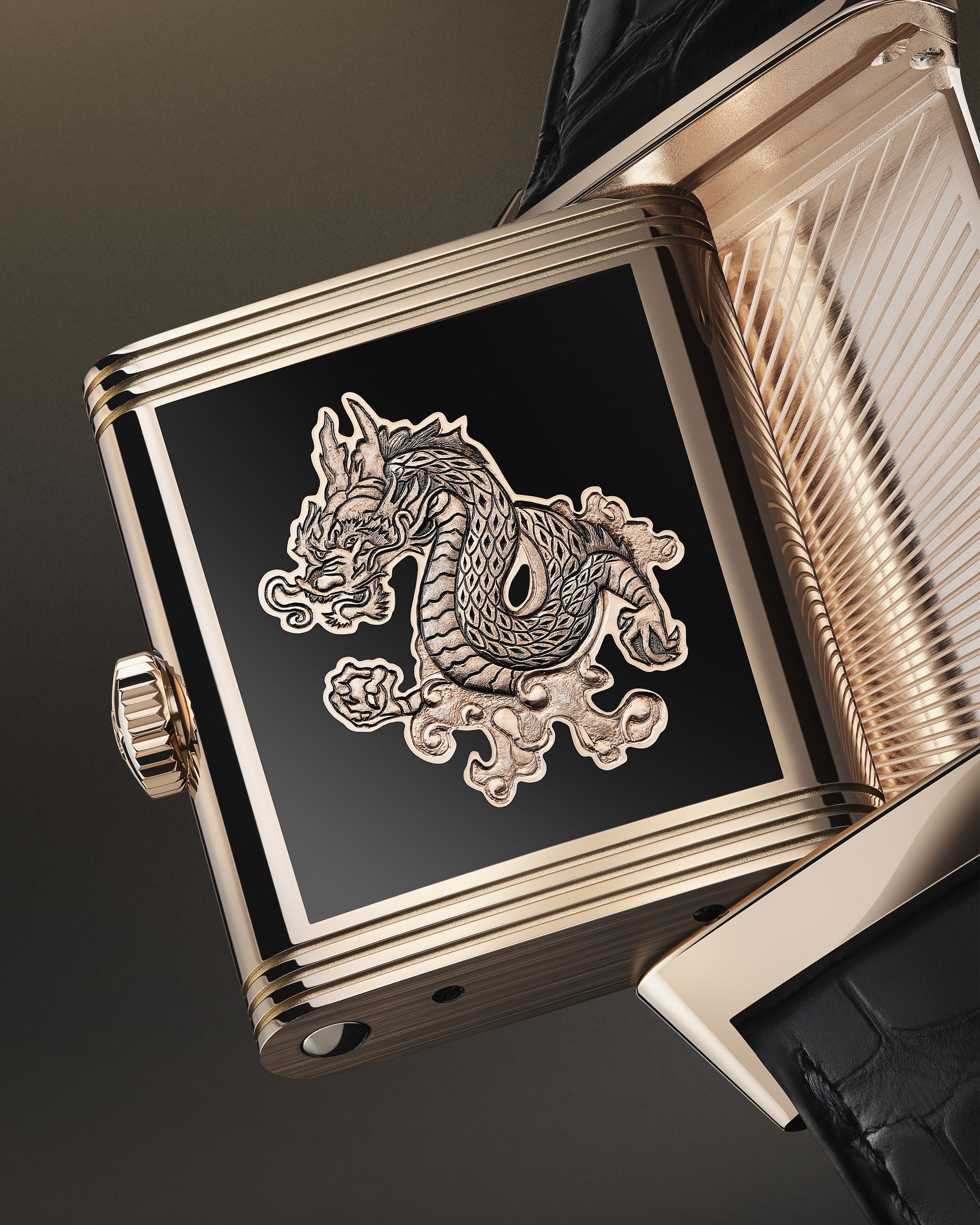 IMG_9081 Jaeger-LeCoultre Reverso Tribute Enamel “Dragon” Q39324D1 Replica 7