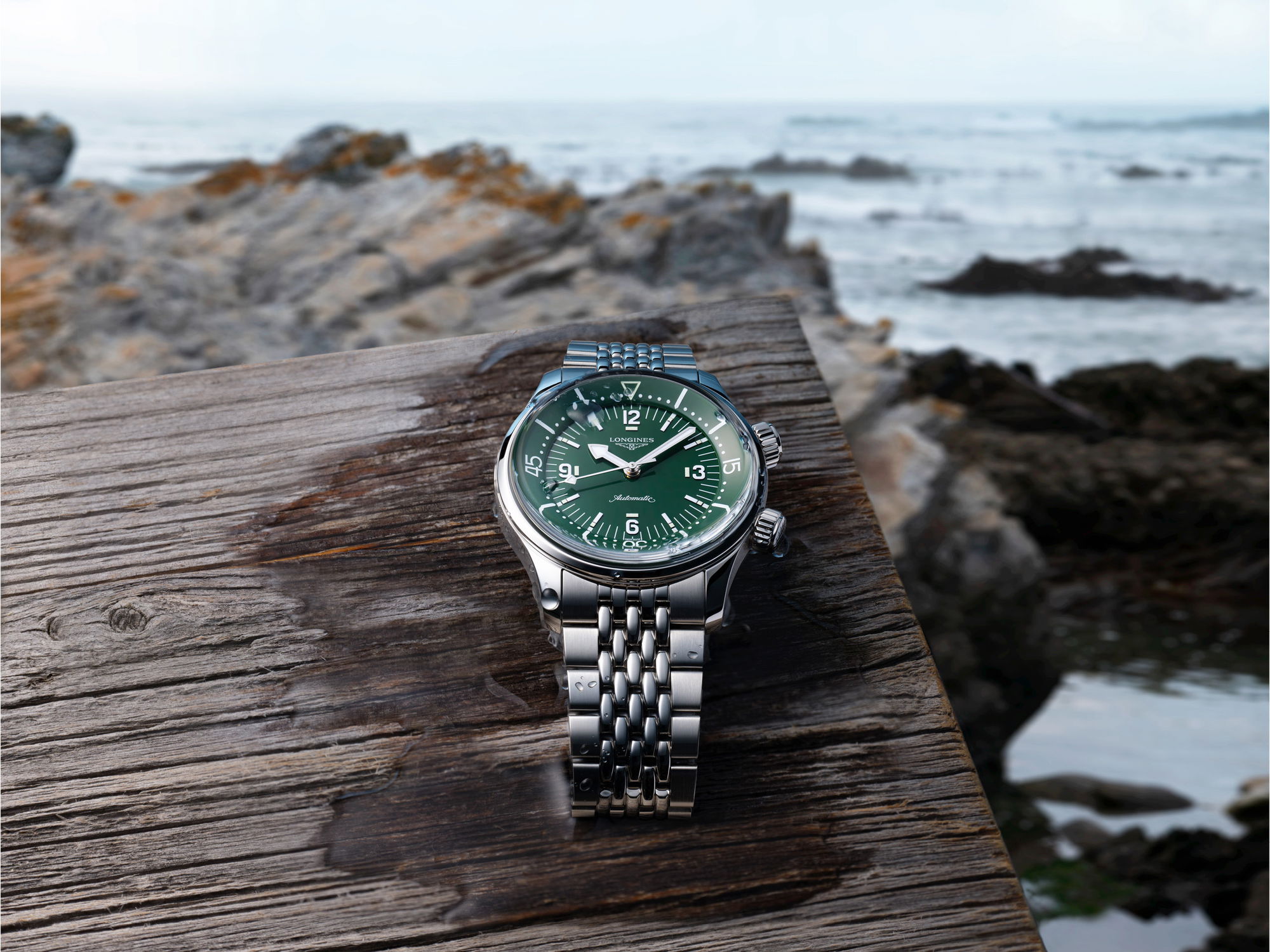 IMG_9081 Longines Legend Diver Green L3.764.4.06.6 Replica 7