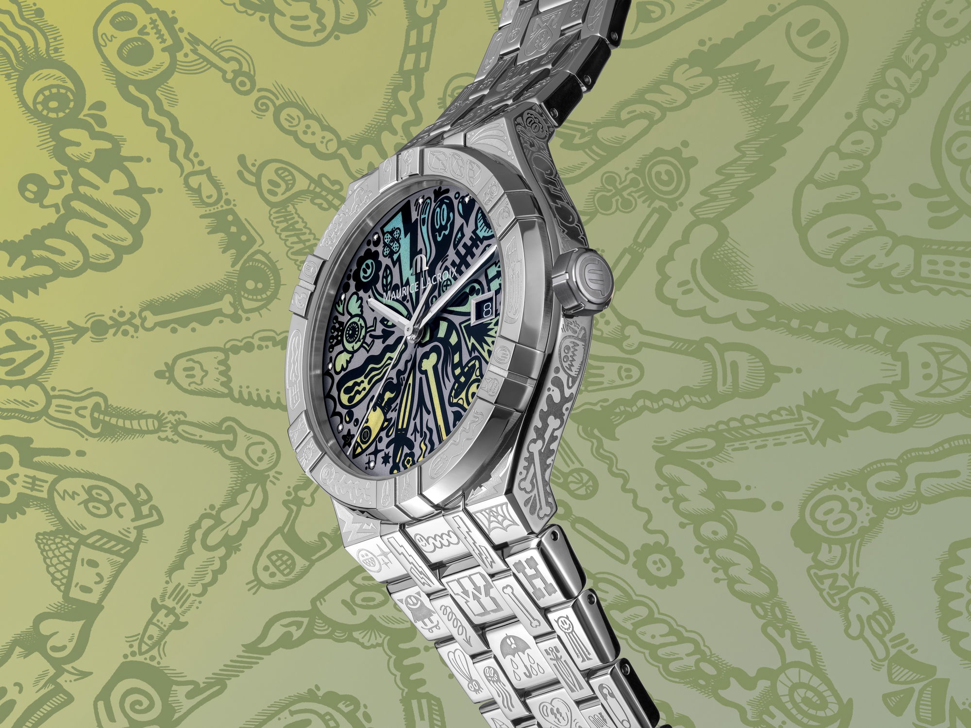 IMG_9081 Maurice Lacroix AIKON Automatic Wotto Limited Edition AI6008-SS009-090-1 Replica 7