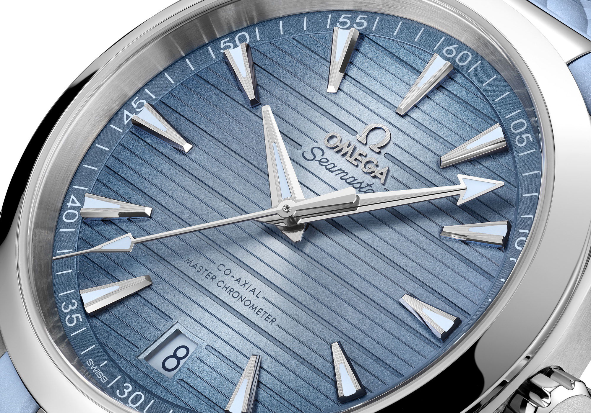 IMG_9081 Omega Seamaster Aqua Terra 150M Co-Axial Master Chronometer Summer Blue 220.12.41.21.03.008 Replica 7