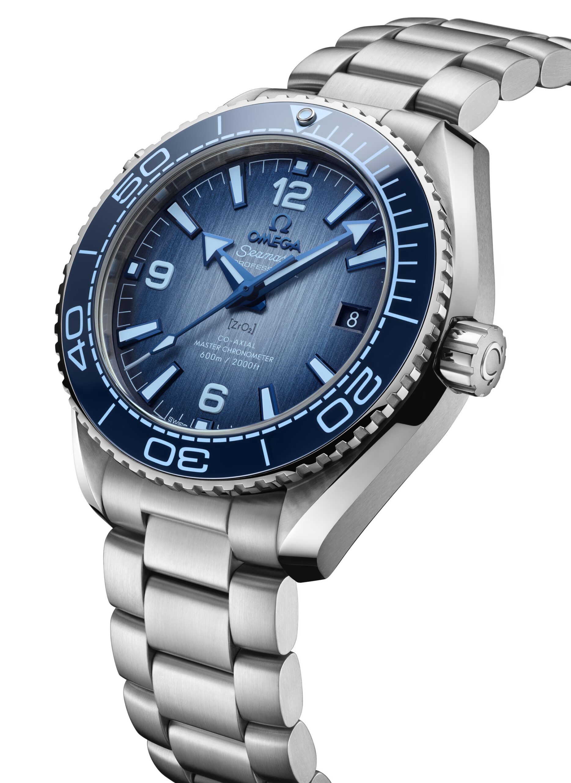 Omega Seamaster Planet Ocean 600M Co-Axial Master Chronometer Summer Blue 215.30.40.20.03.002 Replica 7