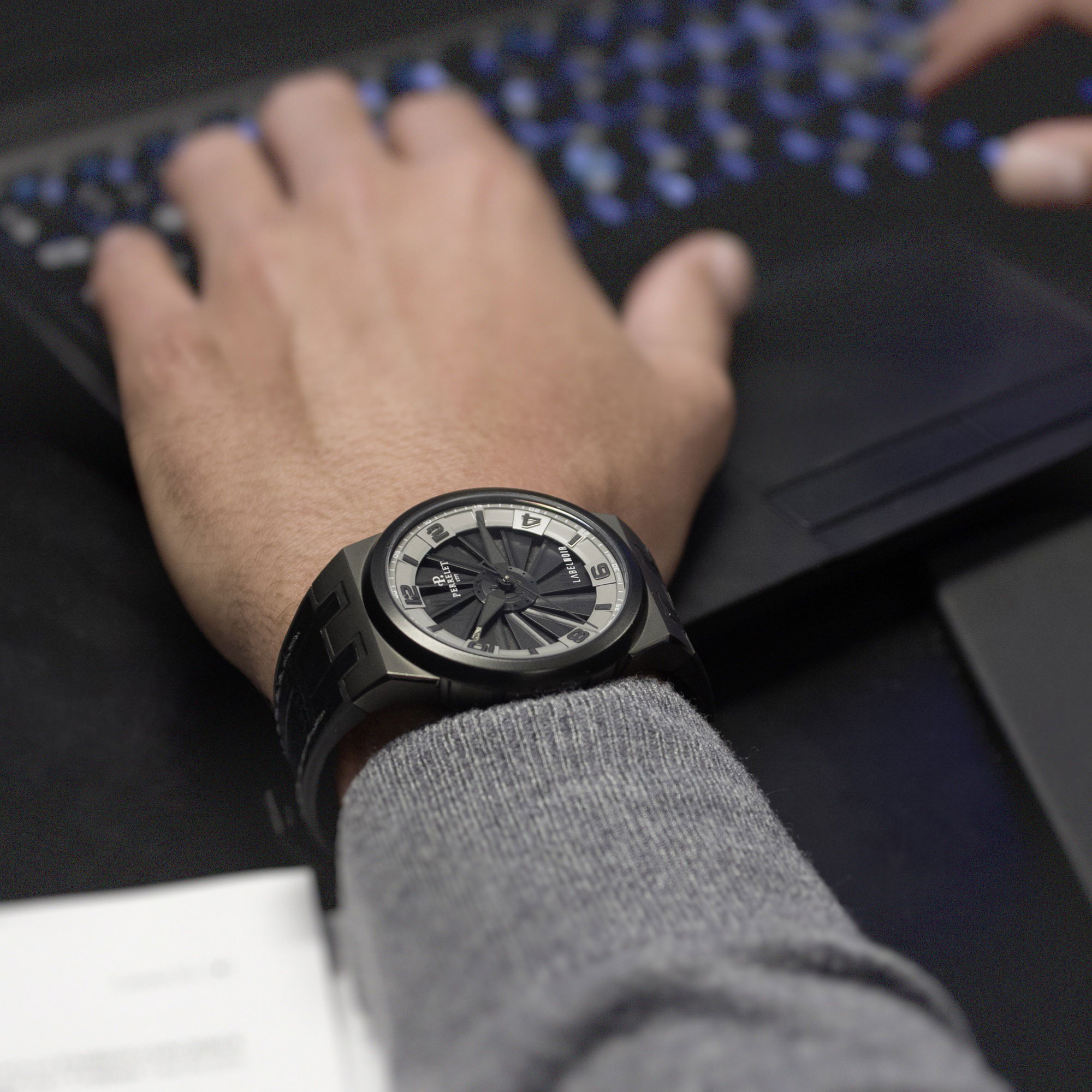 IMG_9081 Perrelet Turbine Label Noir A4062/S5 Replica 7