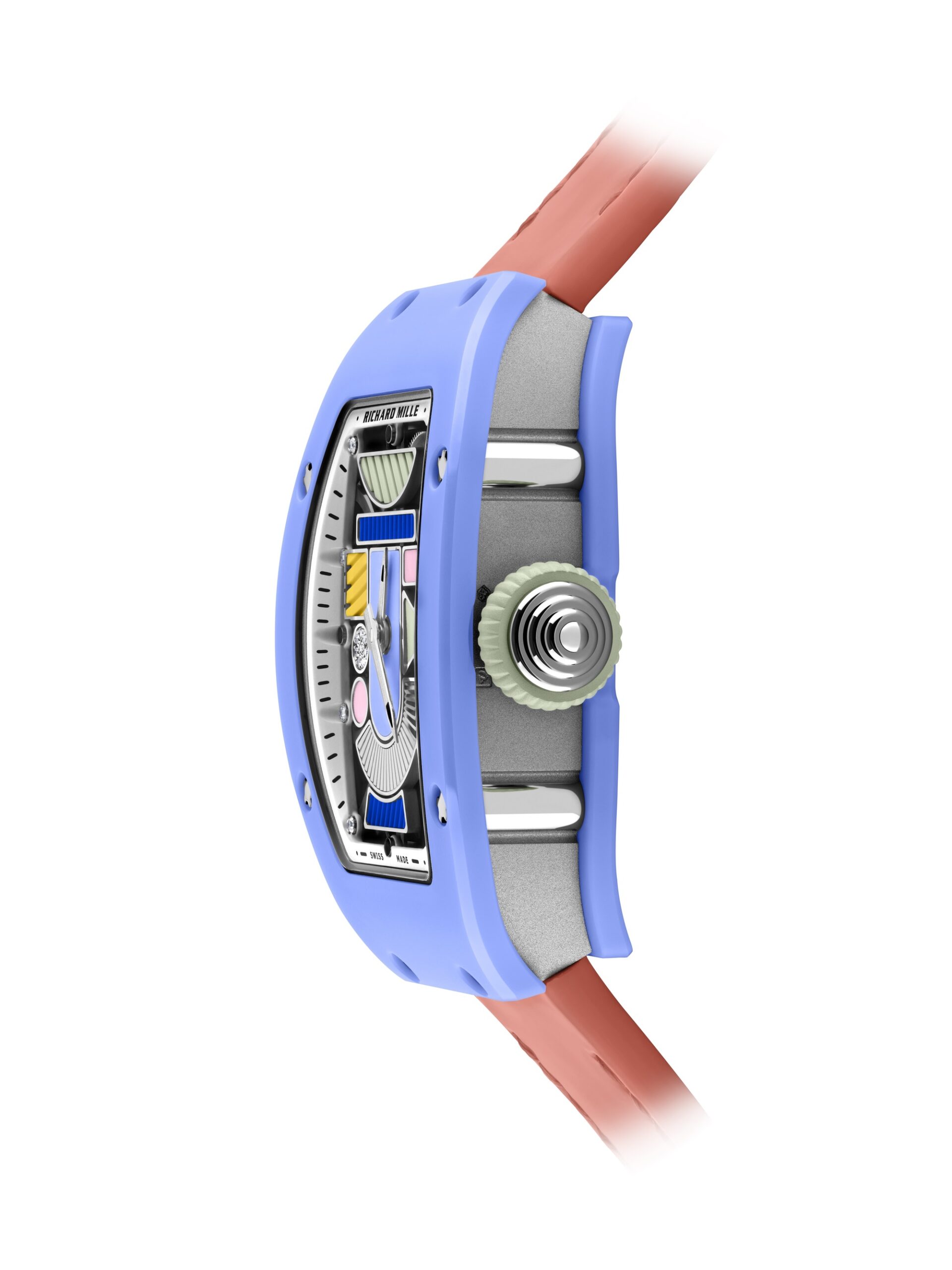 Richard Mille RM 07-01 Automatic Winding Coloured Ceramics Powder Blue rm-07-01 Replica 7