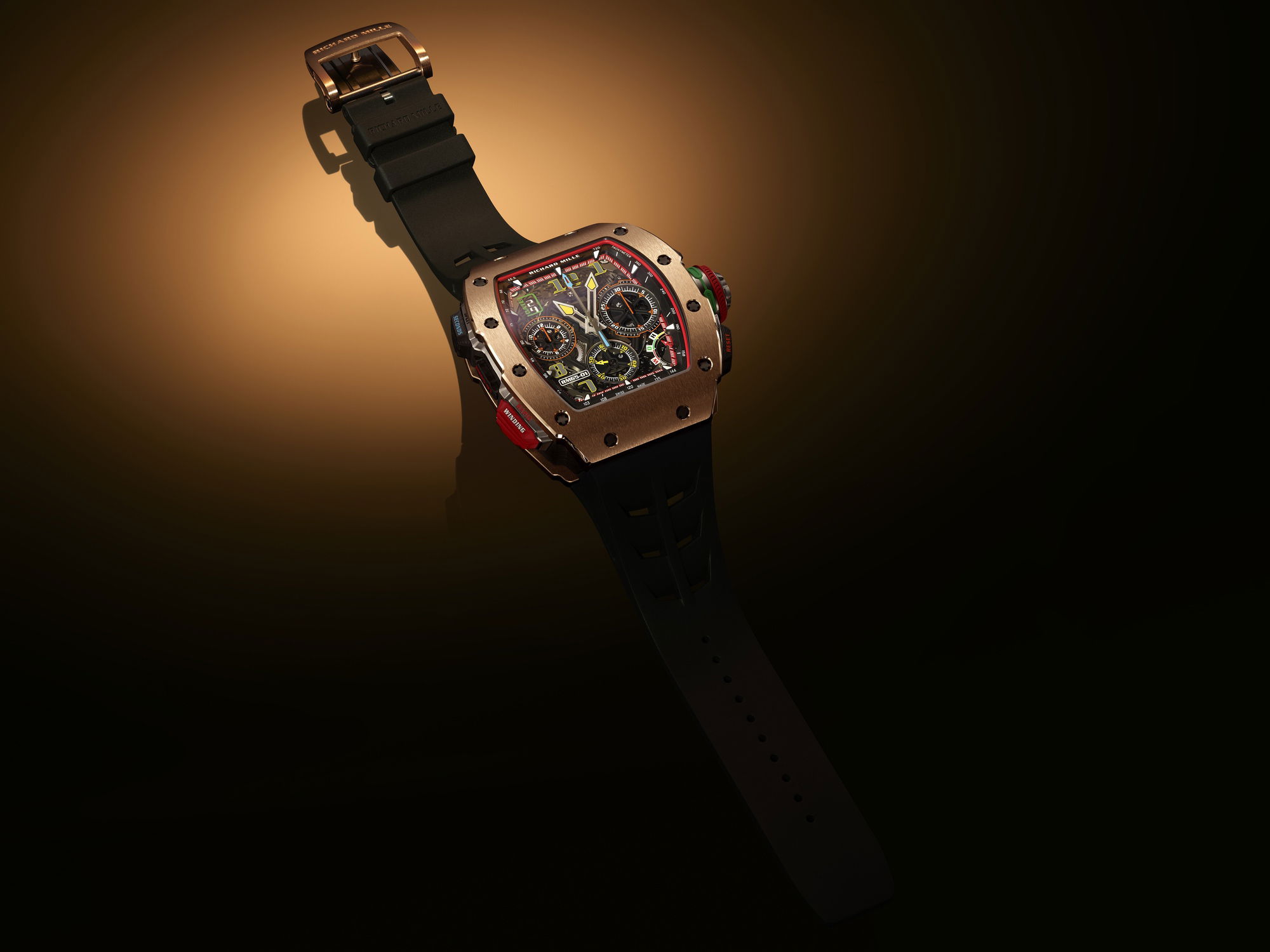 IMG_9081 Richard Mille RM 65-01 Automatic Split-Seconds Chronograph Red Gold and Carbon TPT? rm-65-01 Replica 7