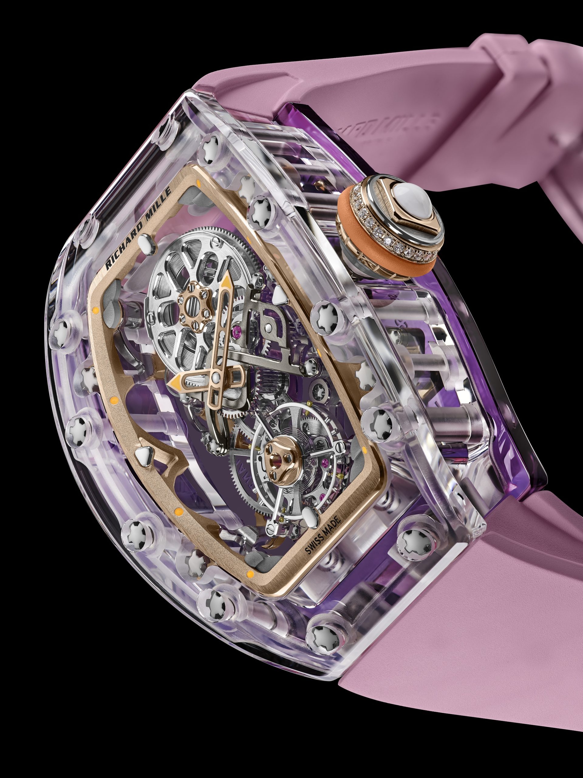 IMG_9081 Richard Mille RM 75-01 Flying Tourbillon Sapphire Pink rm-75-01 Replica 7
